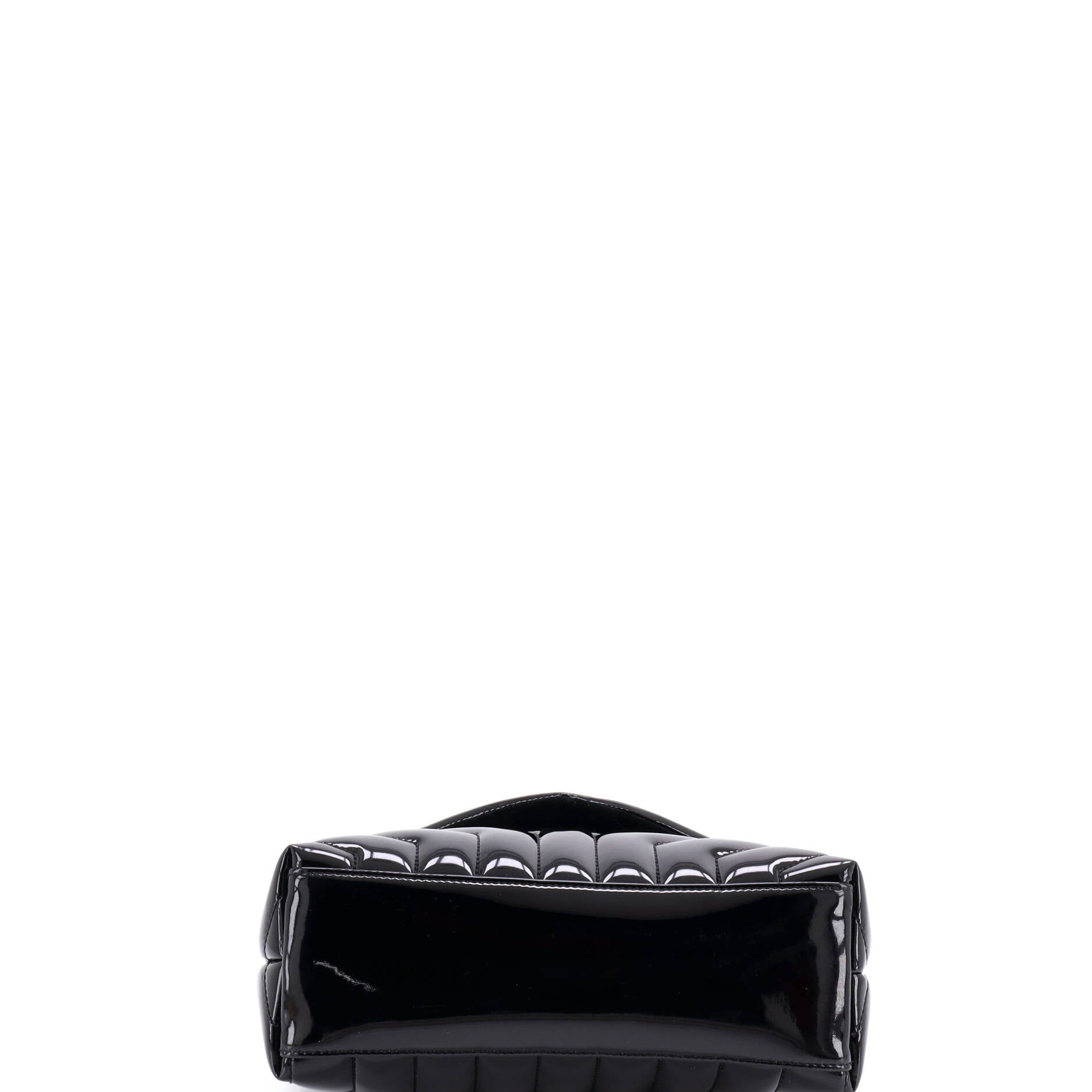 Loulou Shoulder Bag Matelasse Chevron Patent Small
