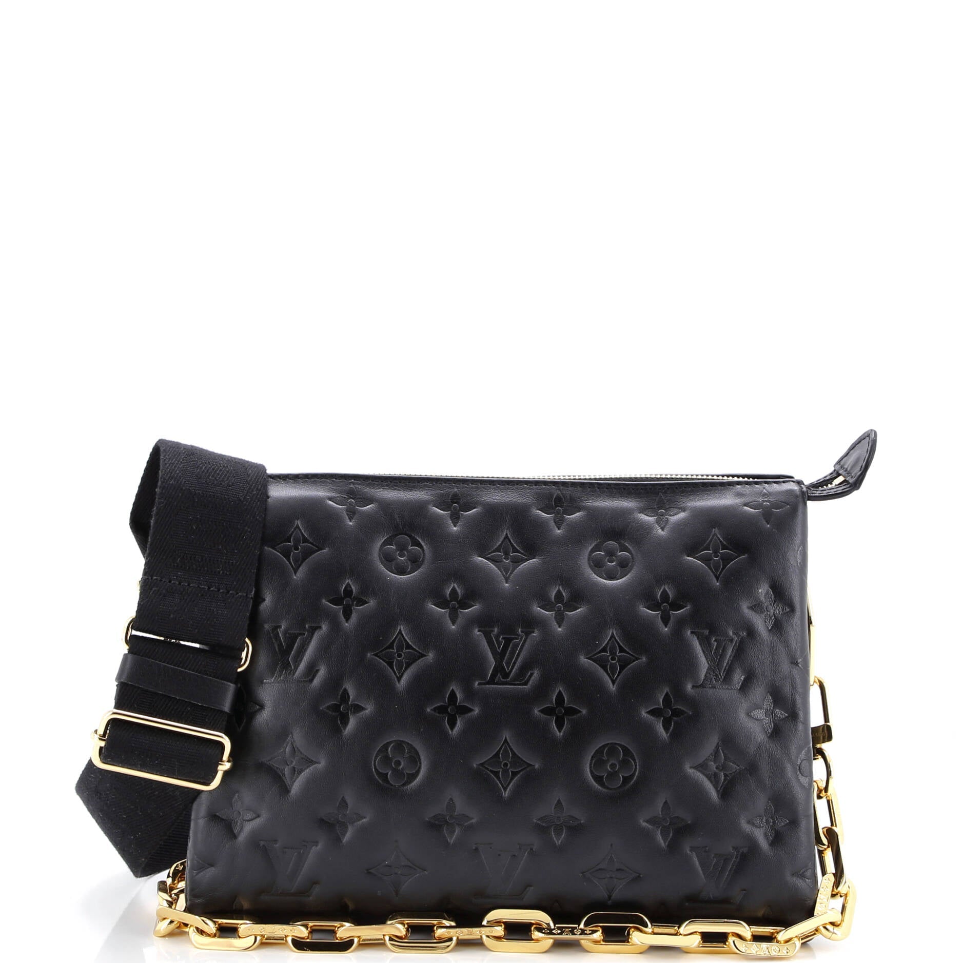 Coussin Bag Monogram Embossed Lambskin PM
