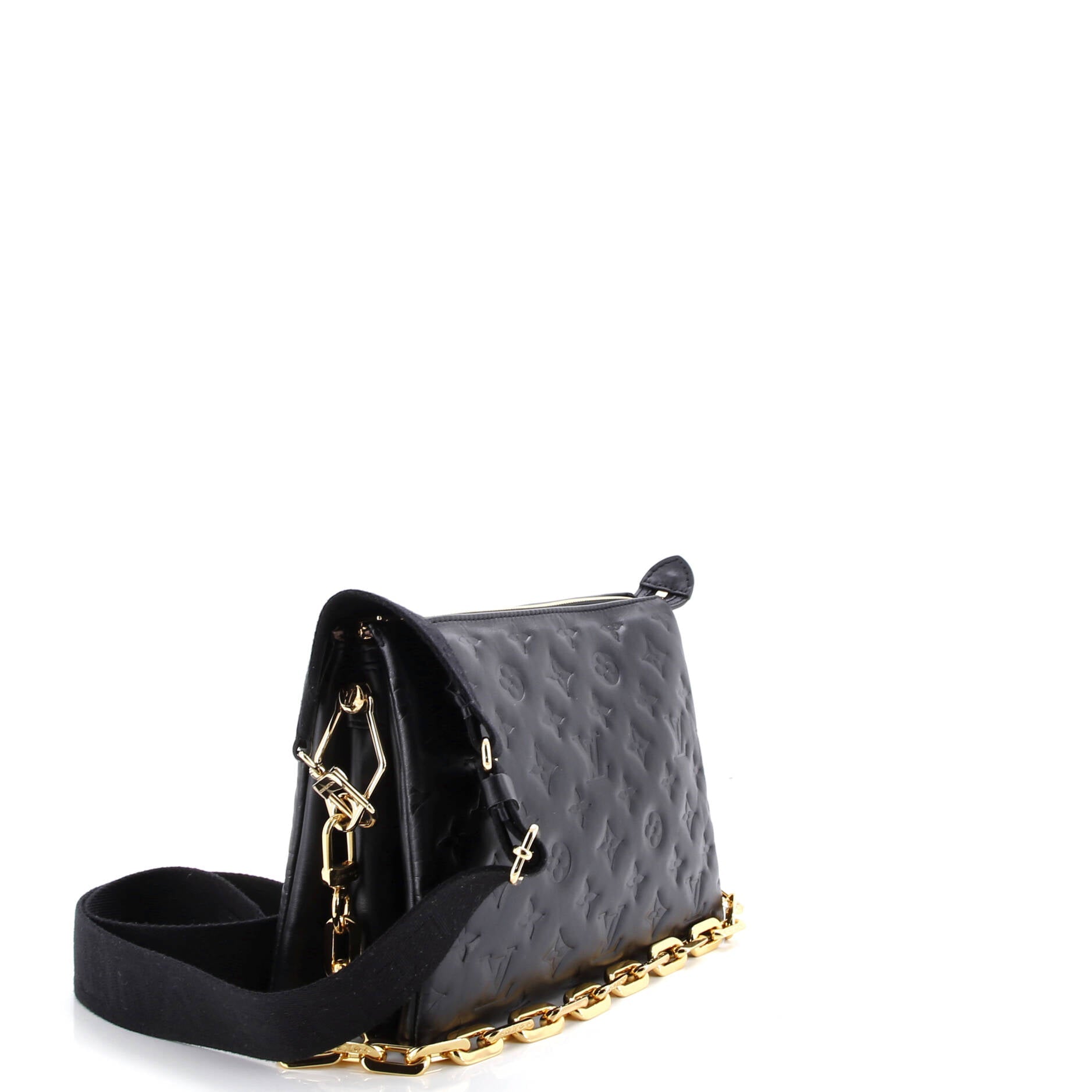 Coussin Bag Monogram Embossed Lambskin PM