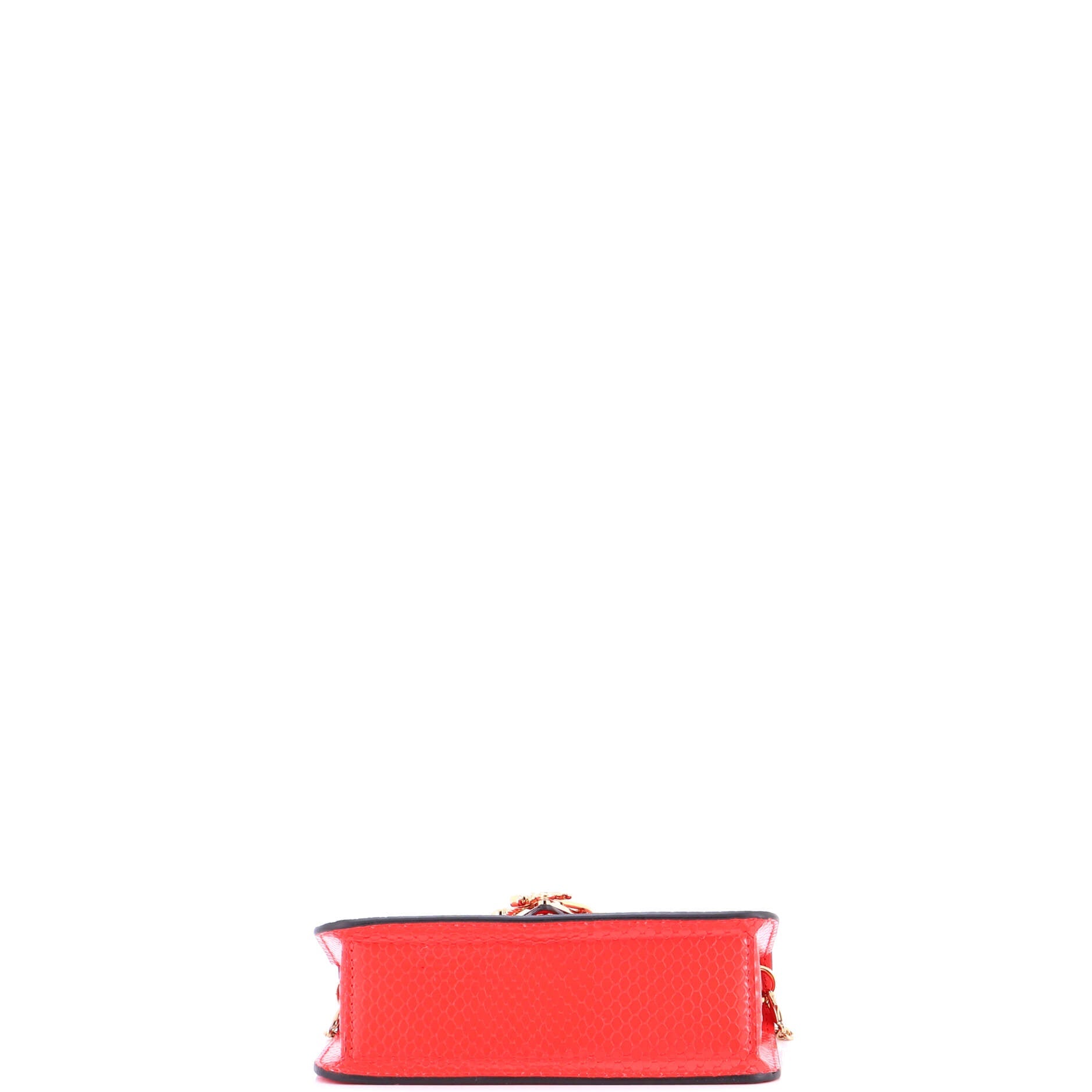 Virtus Clutch on Chain Lizard Embossed Leather