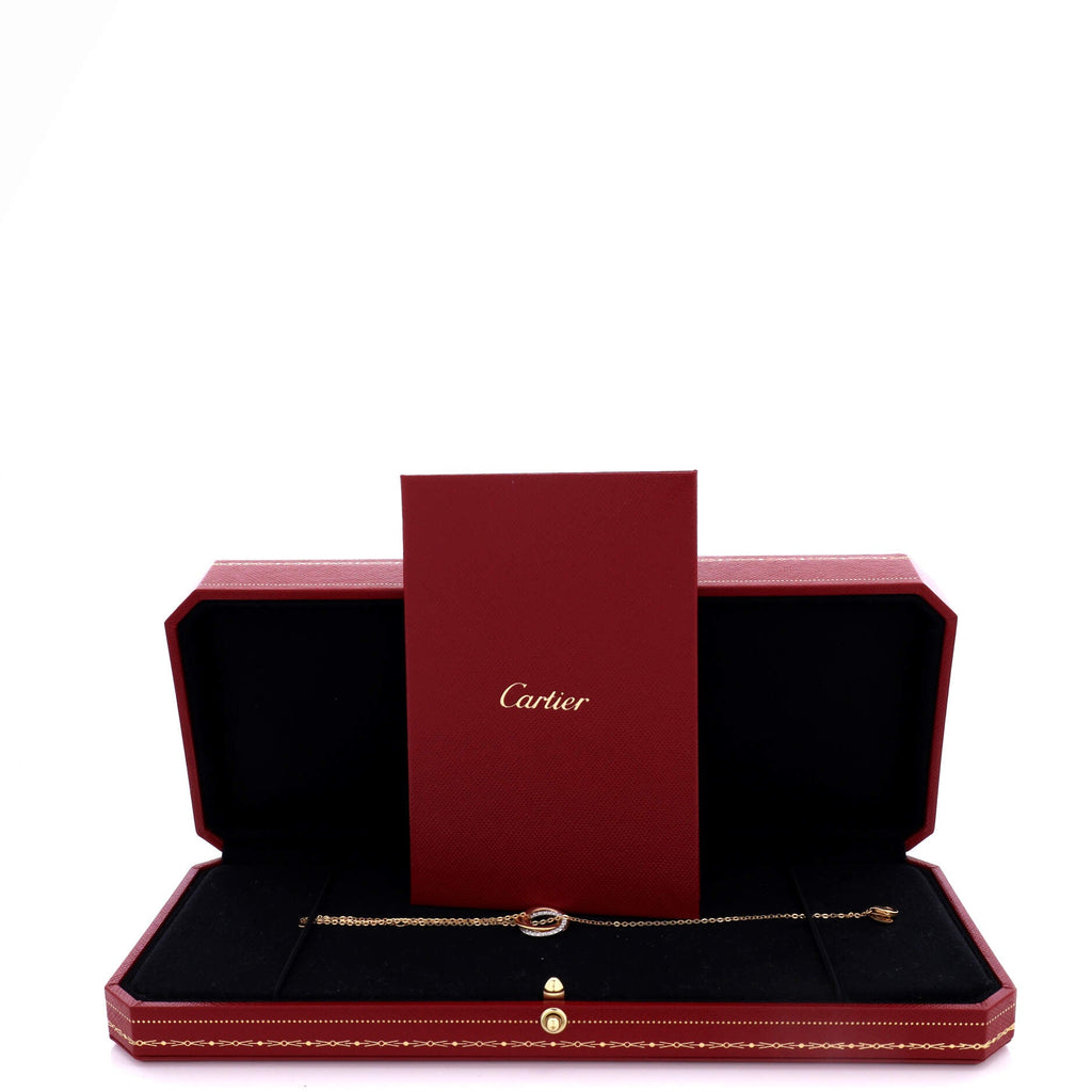 Trinity Chain Bracelet 18K Tricolor Gold and Diamonds