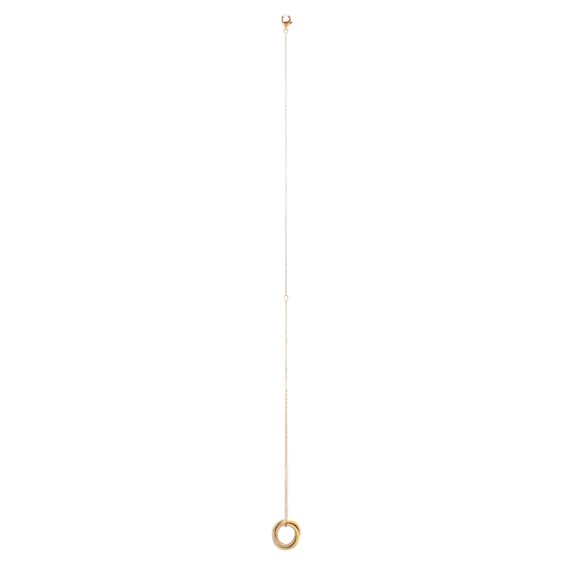 Trinity Chain Bracelet 18K Tricolor Gold and Diamonds