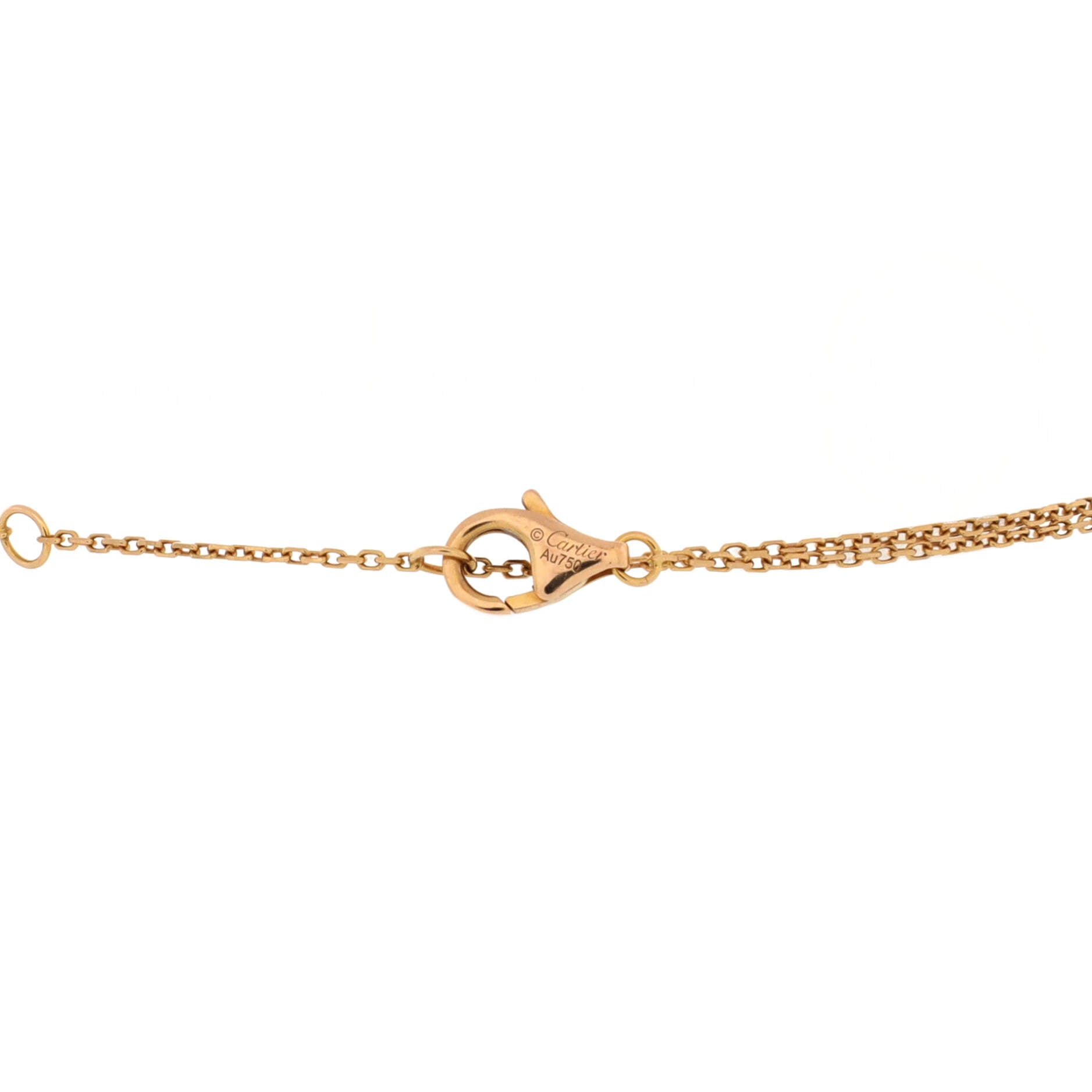 Trinity Chain Bracelet 18K Tricolor Gold and Diamonds
