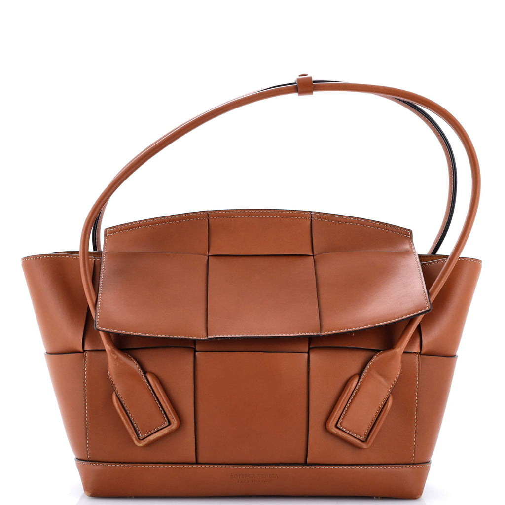 Arco Bag Maxi Intrecciato Leather Medium