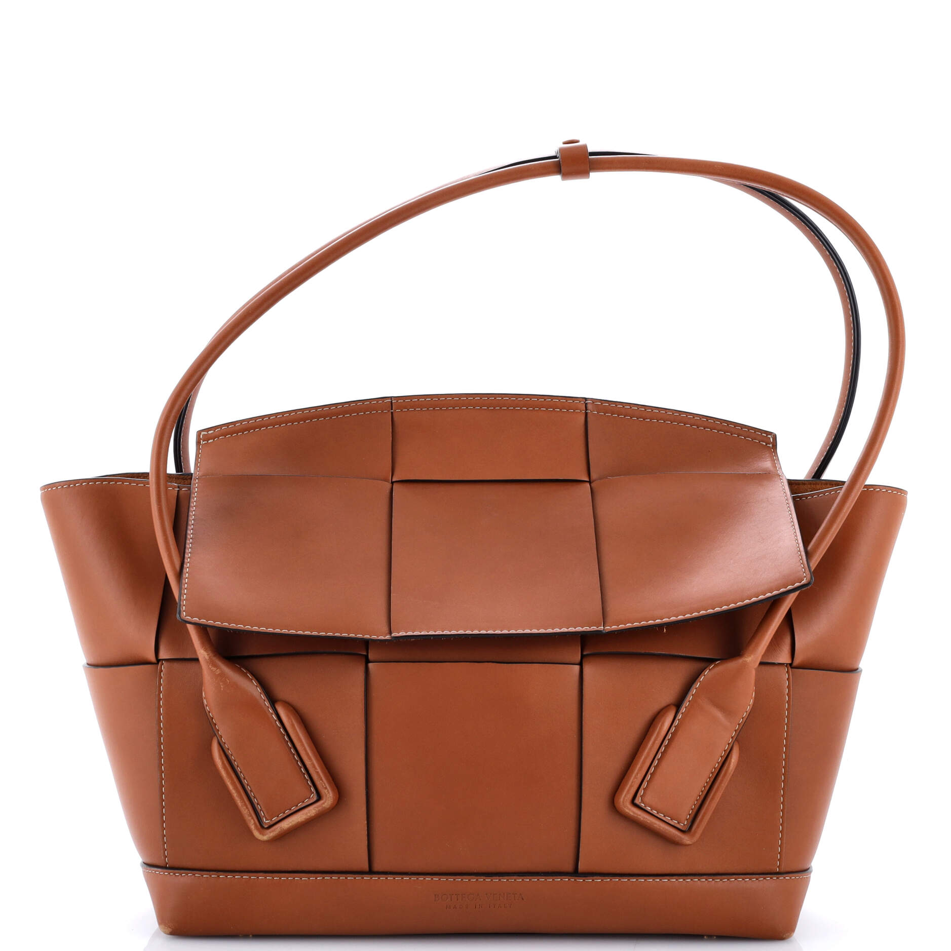 Arco Bag Maxi Intrecciato Leather Medium