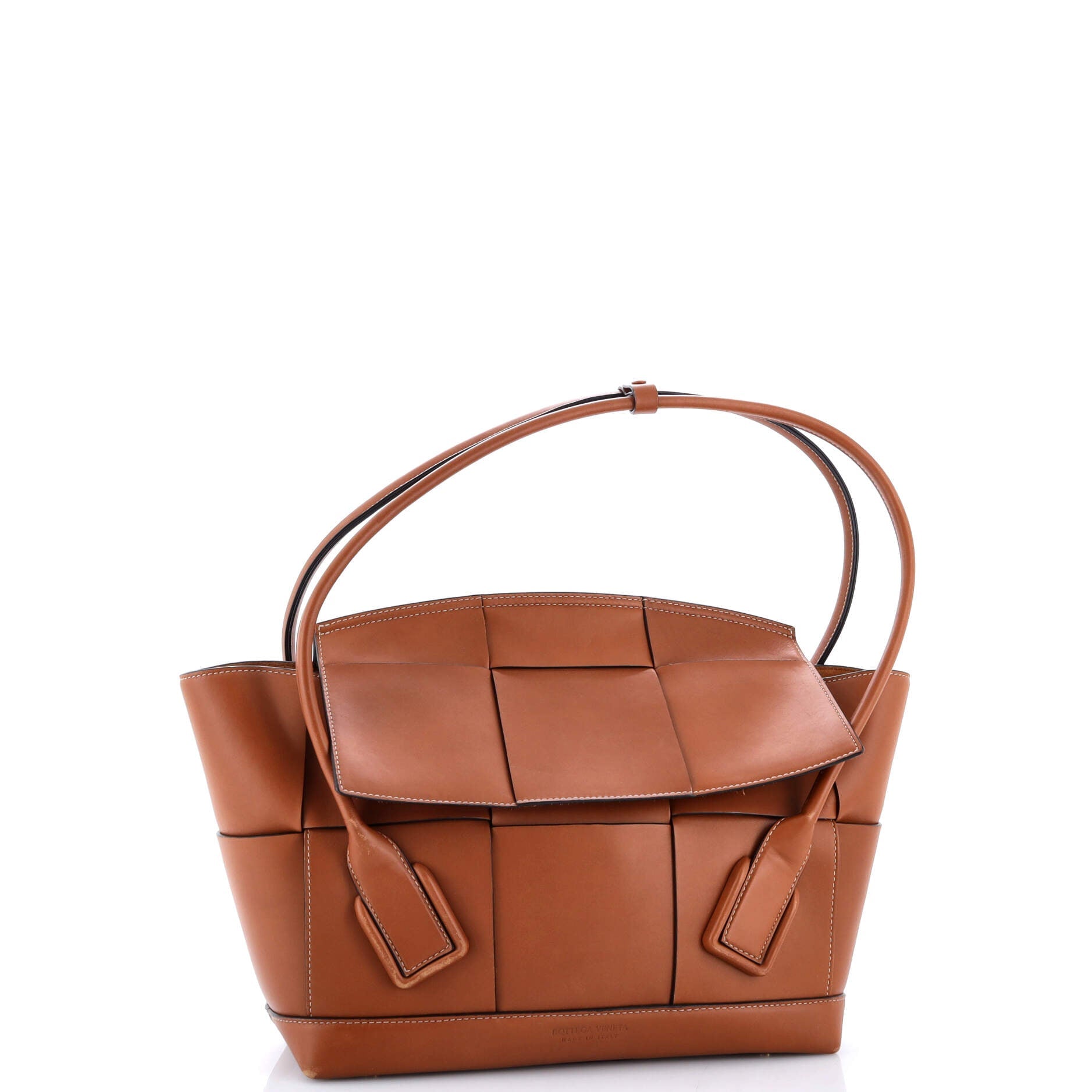 Arco Bag Maxi Intrecciato Leather Medium