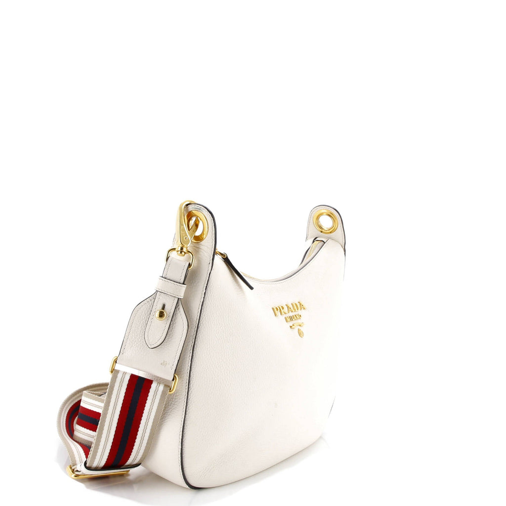 Dual Strap Hobo Vitello Daino Medium