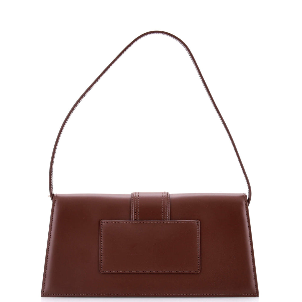 Le Bambino Top Handle Flap Bag Leather Long