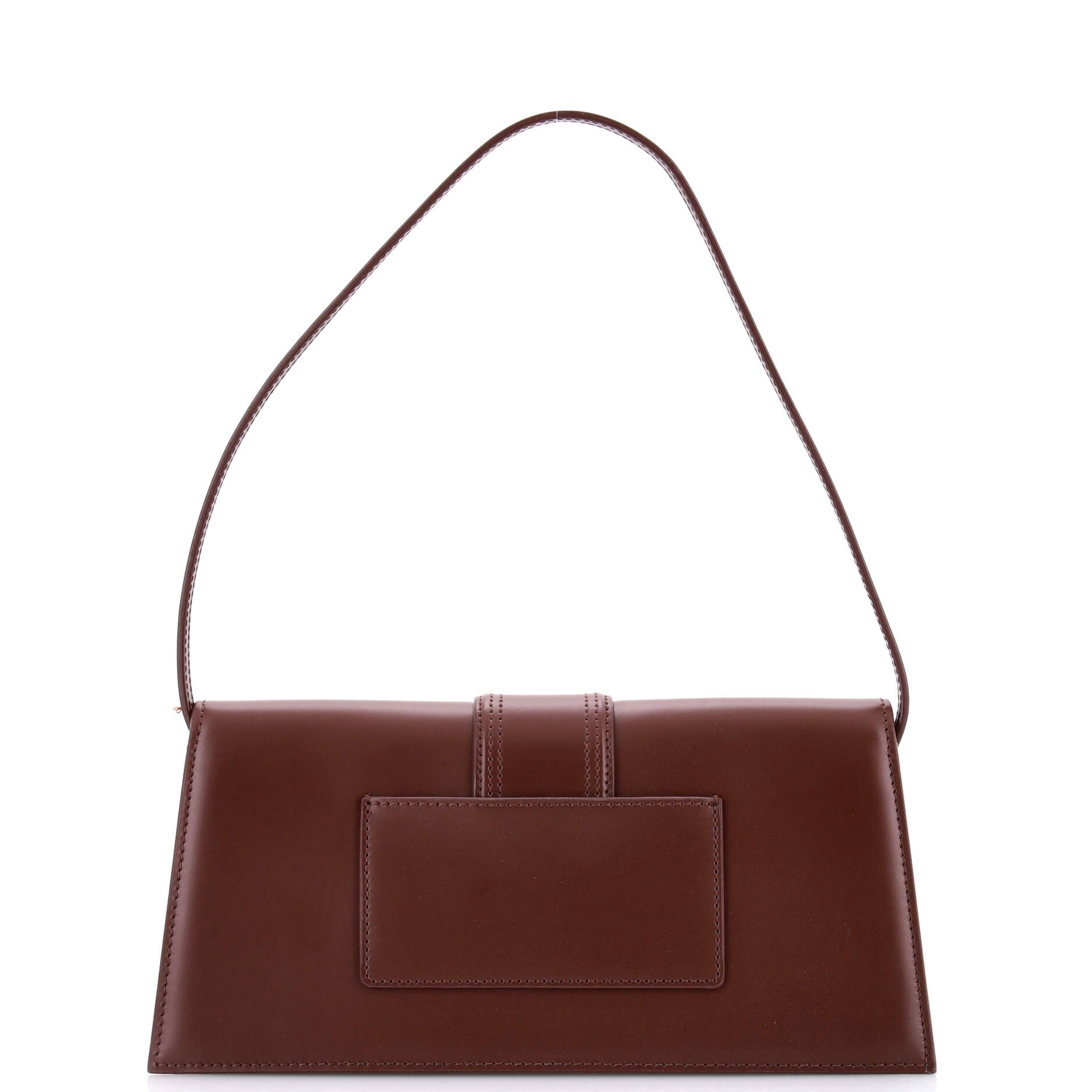 Le Bambino Top Handle Flap Bag Leather Long