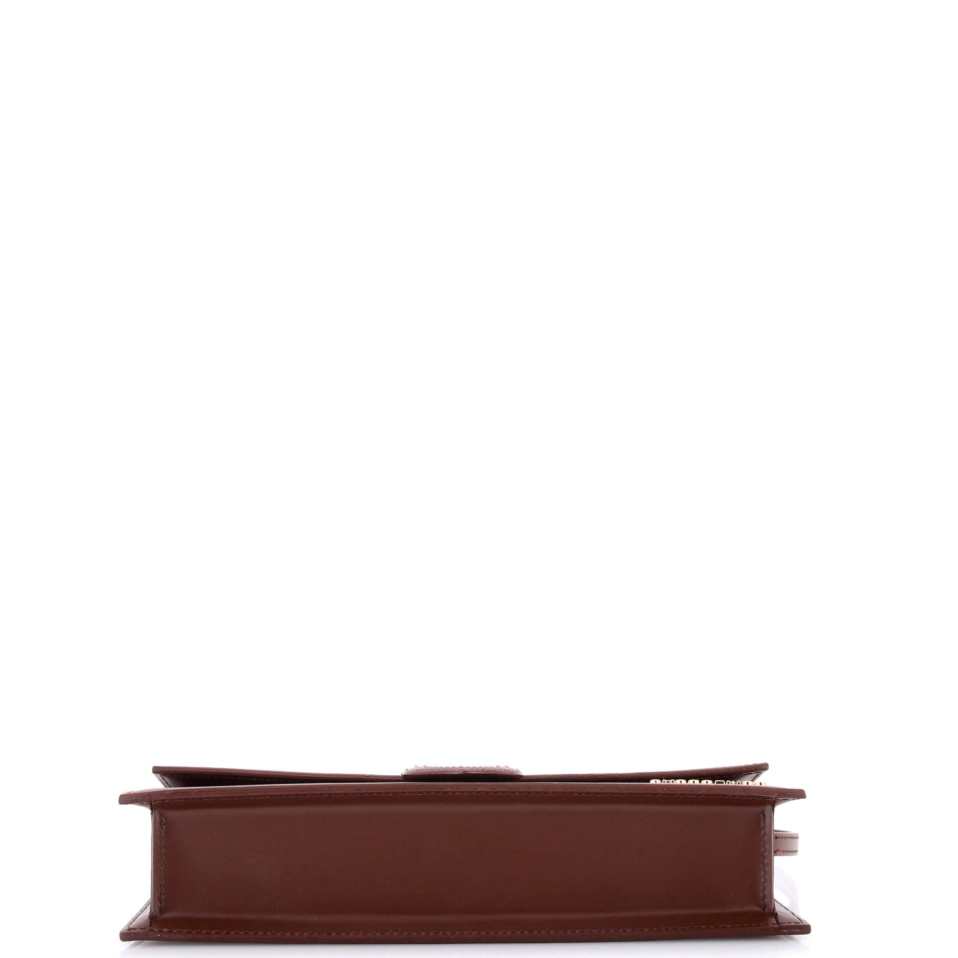 Le Bambino Top Handle Flap Bag Leather Long