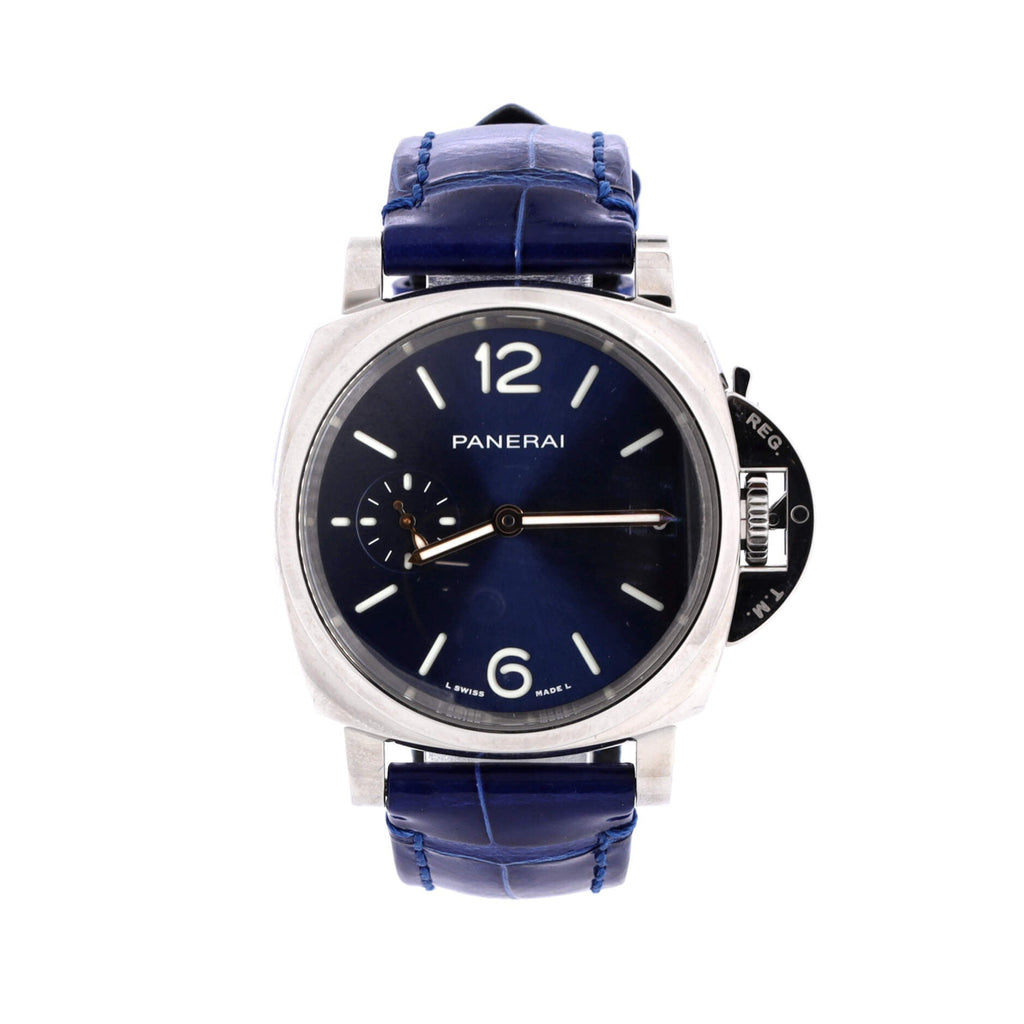 Luminor Due Automatic Watch Stainless Steel and Alligator 38
