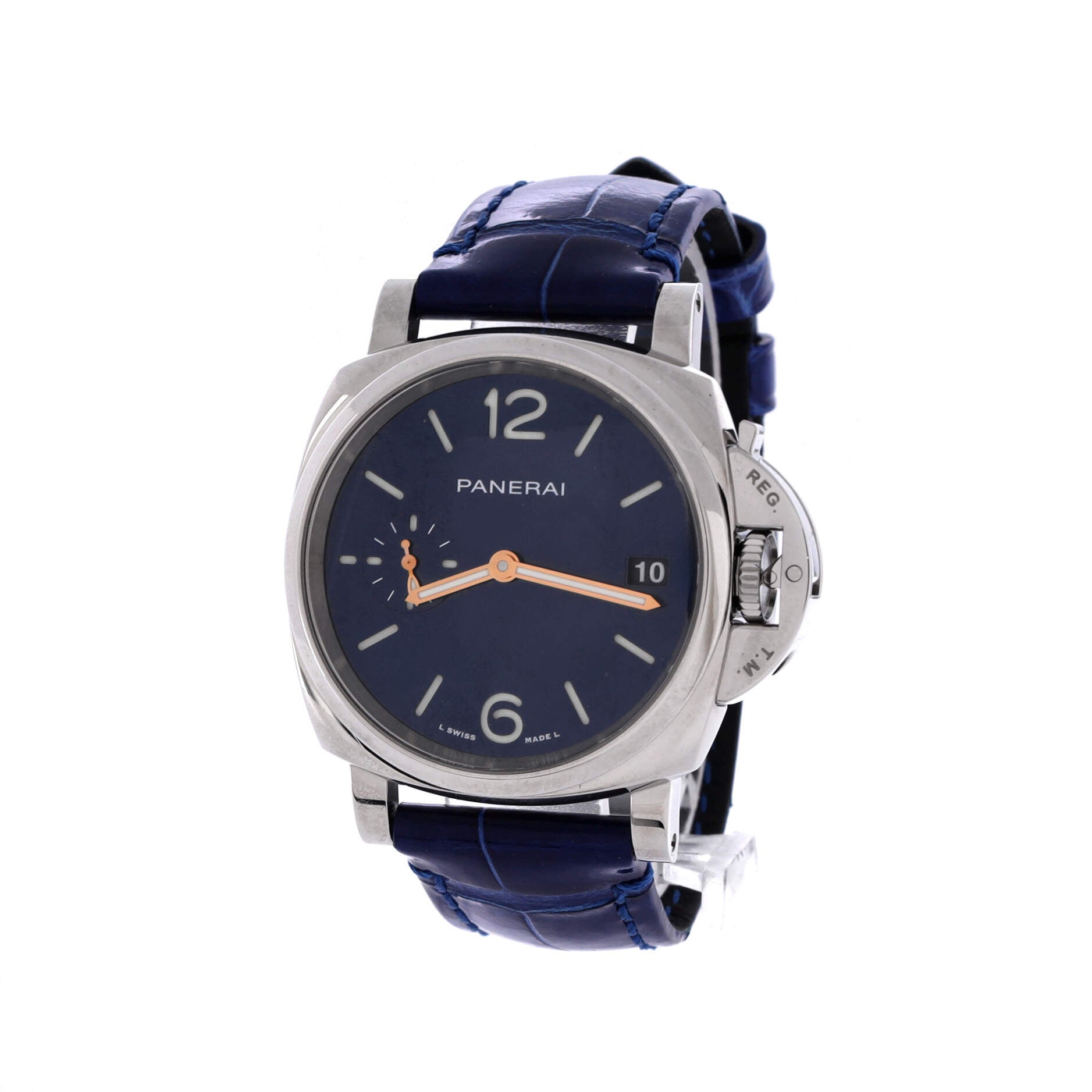 Luminor Due Automatic Watch Stainless Steel and Alligator 38