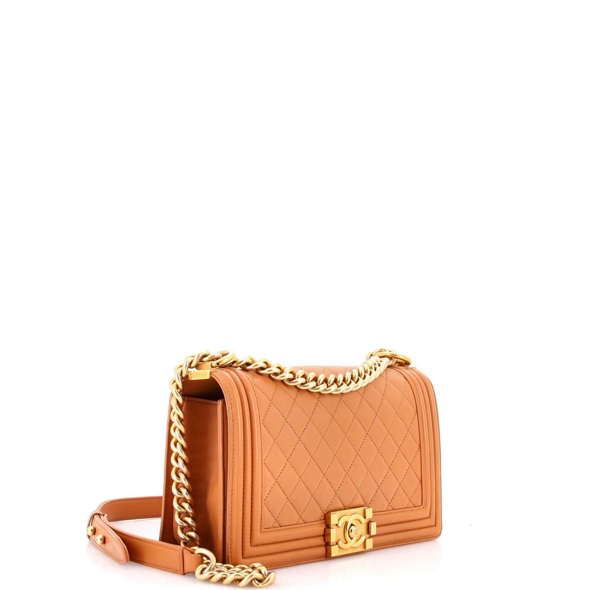 Boy Flap Bag Quilted Lambskin Old Medium