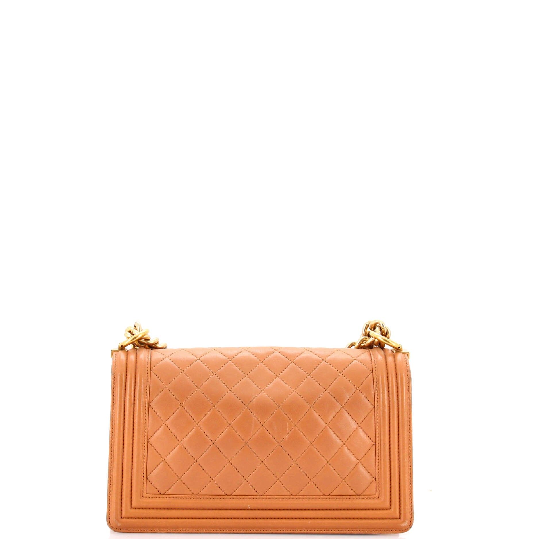 Boy Flap Bag Quilted Lambskin Old Medium