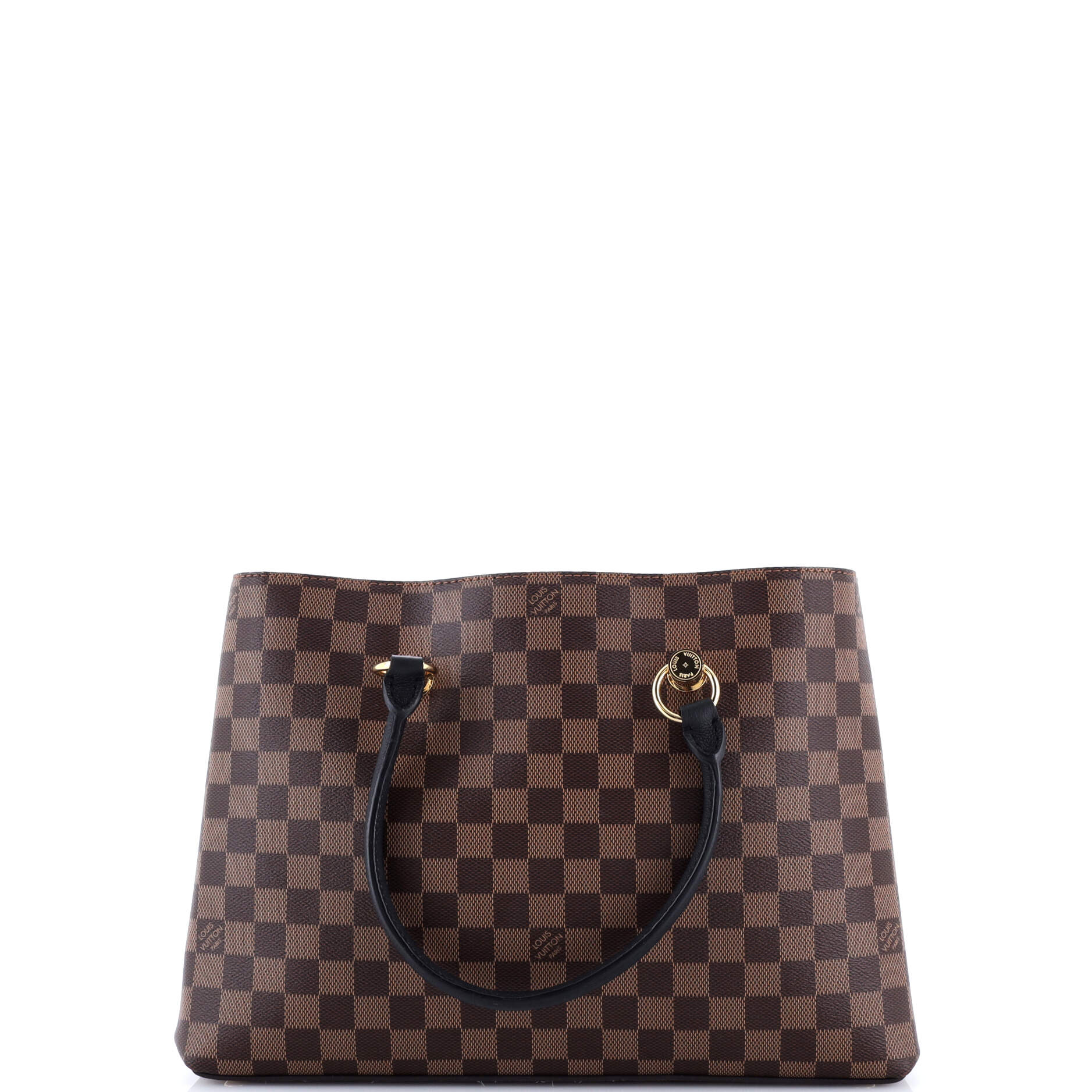 LV Riverside Handbag Damier with Leather