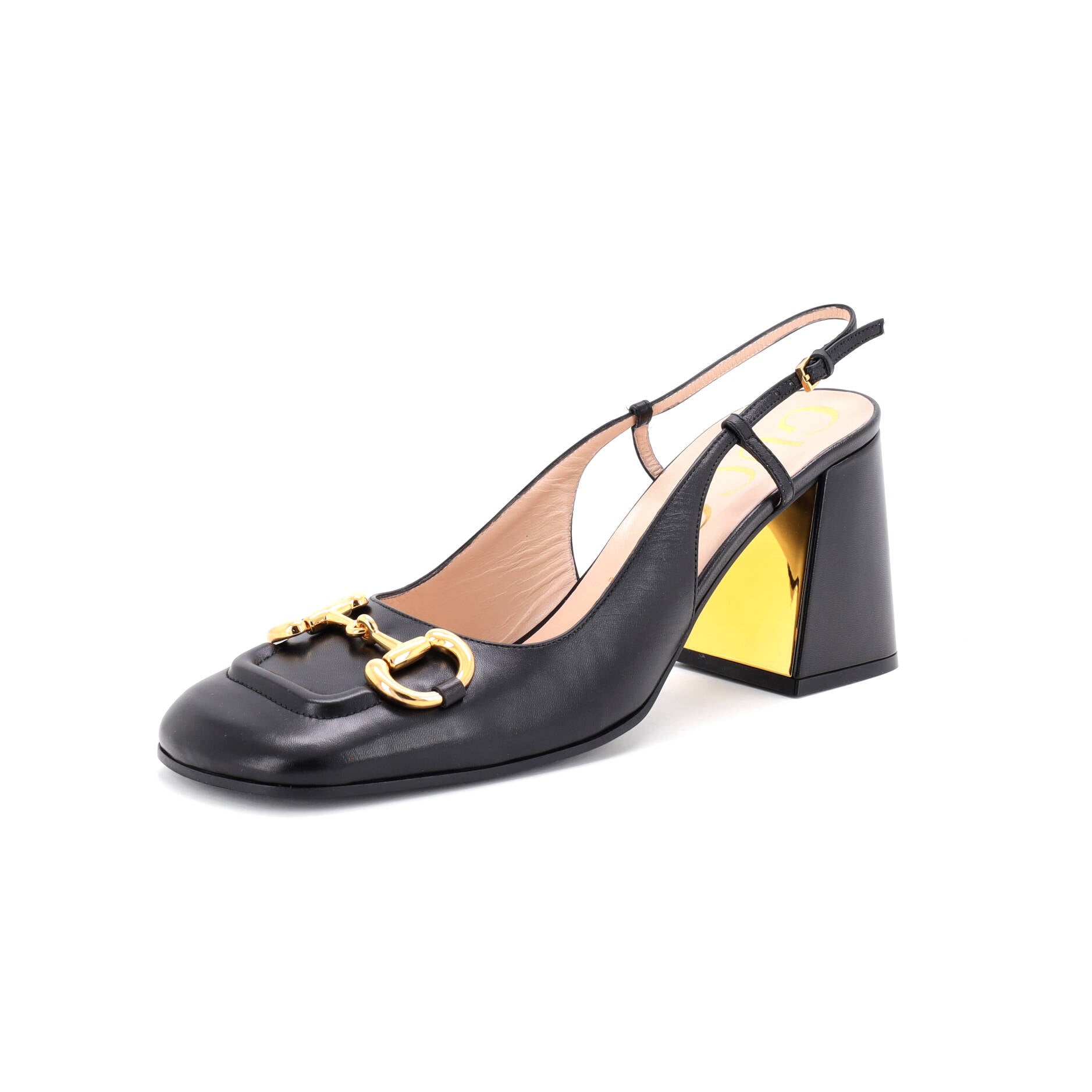 Women's Horsebit Slingback Pumps Leather