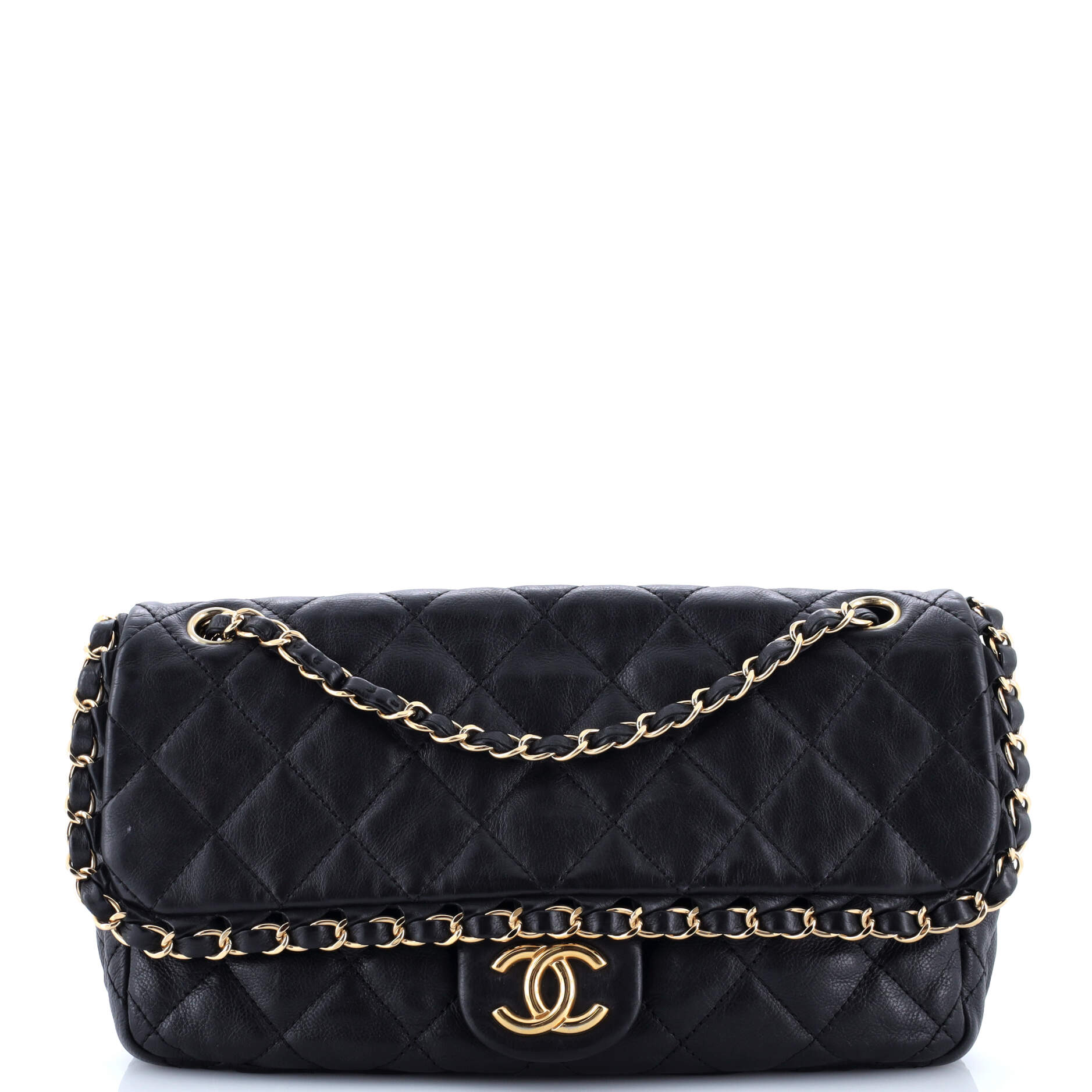 Chain Me Flap Bag Quilted Calfskin Medium