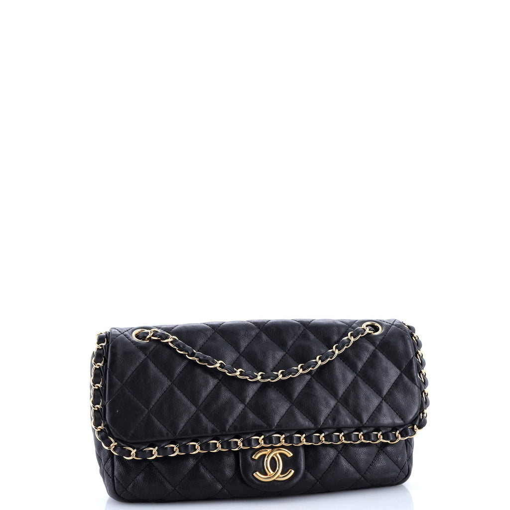 Chain Me Flap Bag Quilted Calfskin Medium