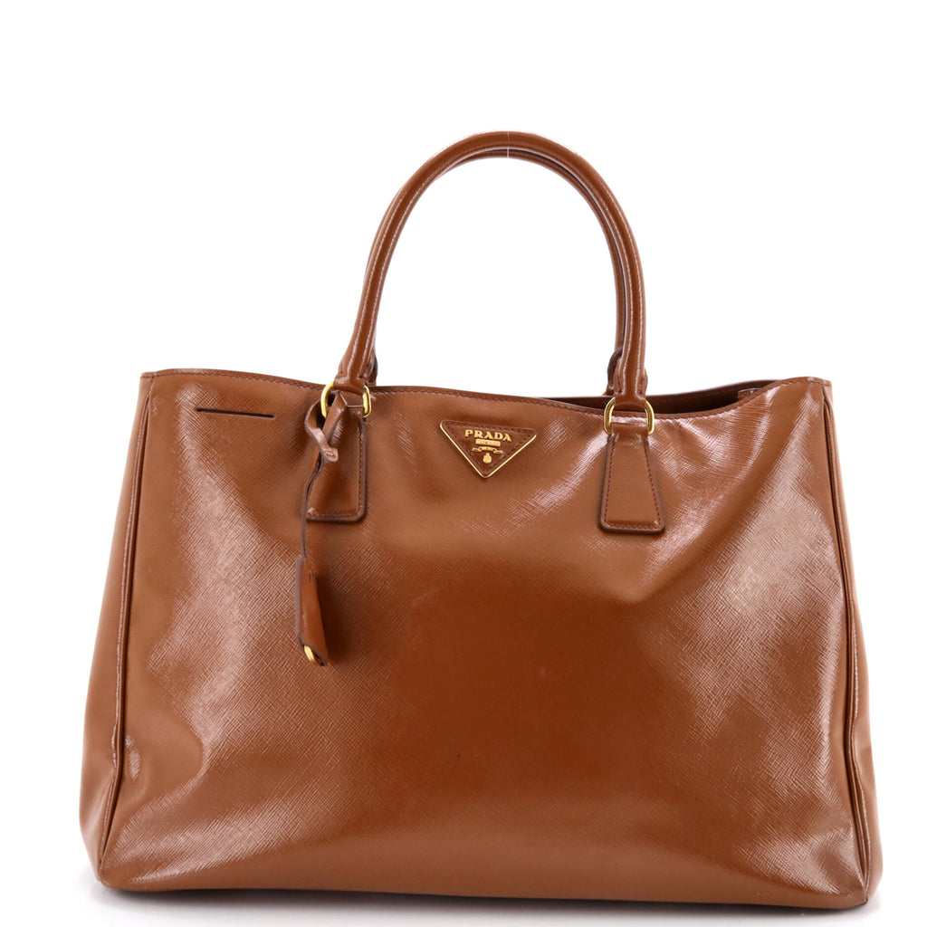 Lux Open Tote Spazzolato Leather Large