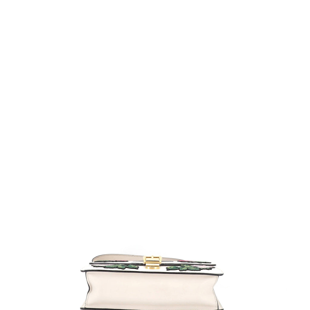 Sylvie Shoulder Bag Embroidered Leather Small
