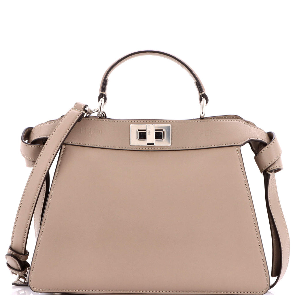 Logo Side Knot Peekaboo ISeeU Bag Leather Small