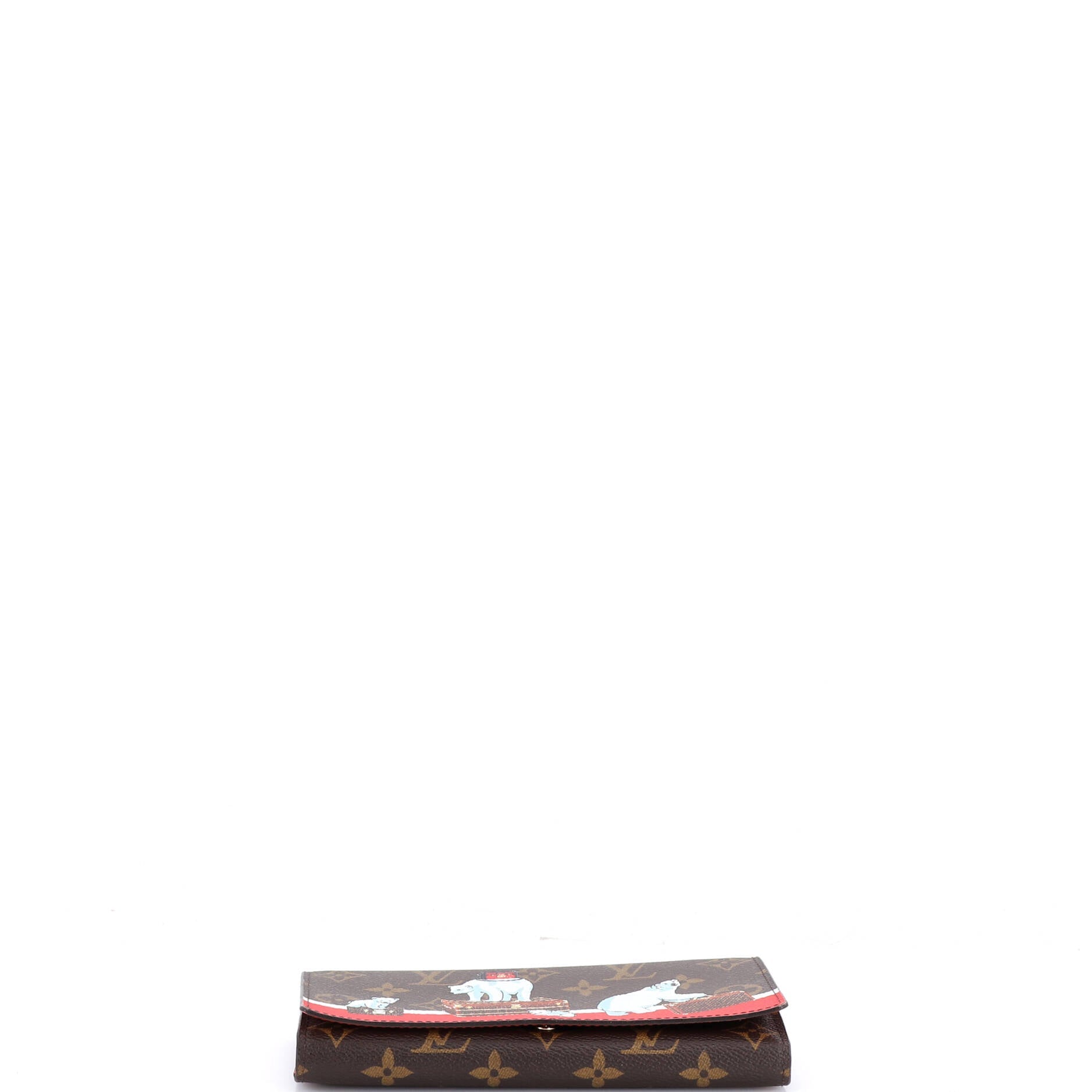 Sarah Wallet Limited Edition Christmas Animation Monogram Canvas