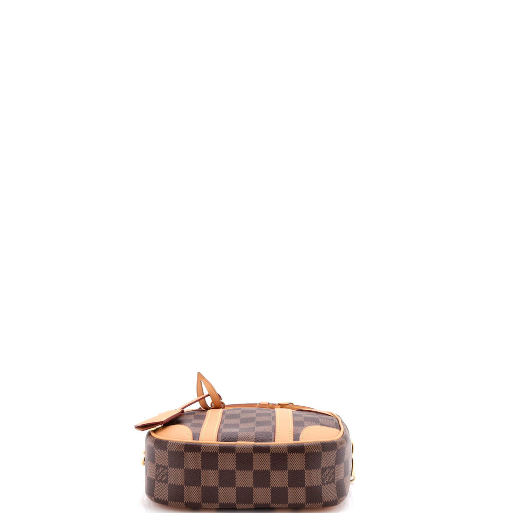 Valisette Souple Handbag Damier with Leather BB