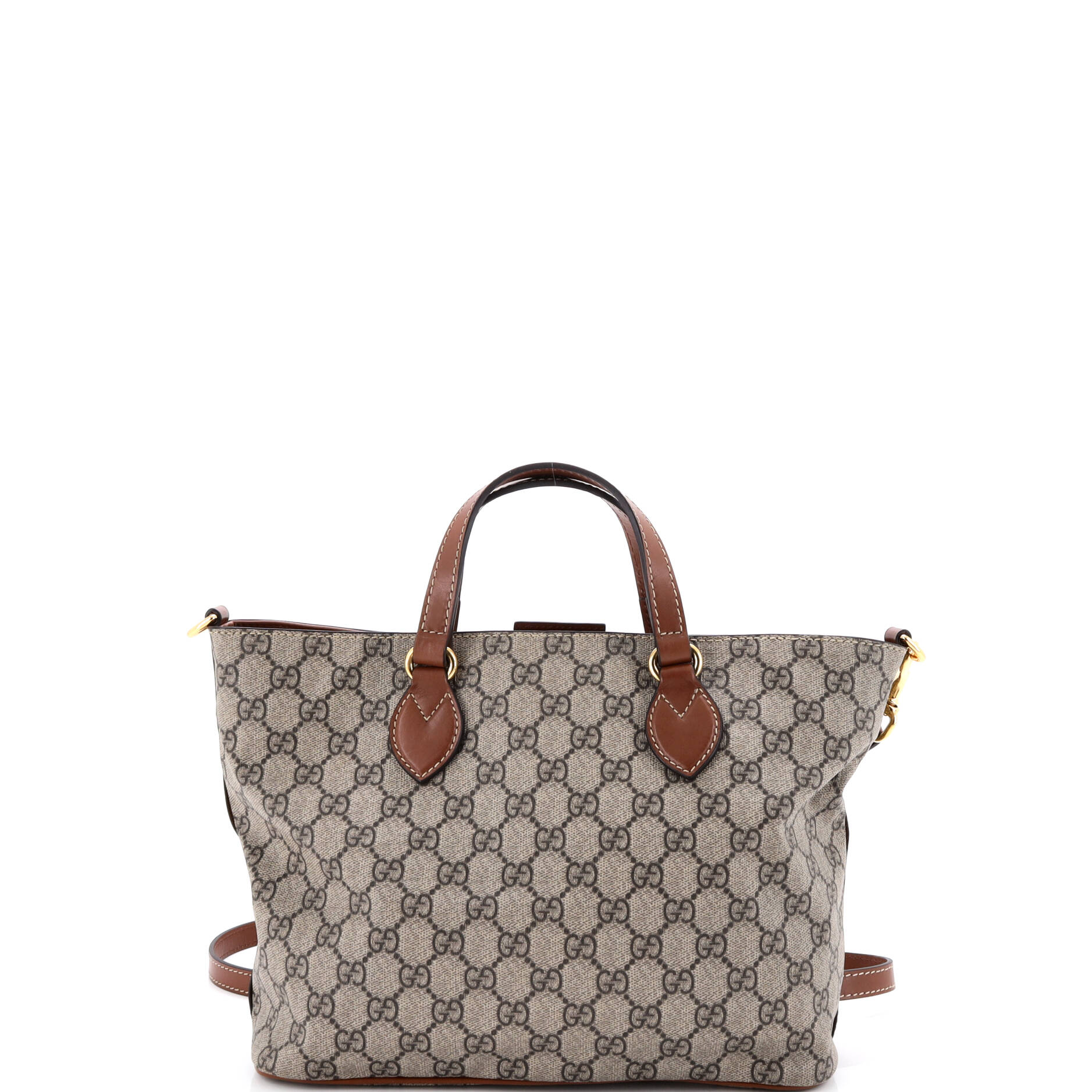Convertible Soft Tote GG Coated Canvas with Leather Small