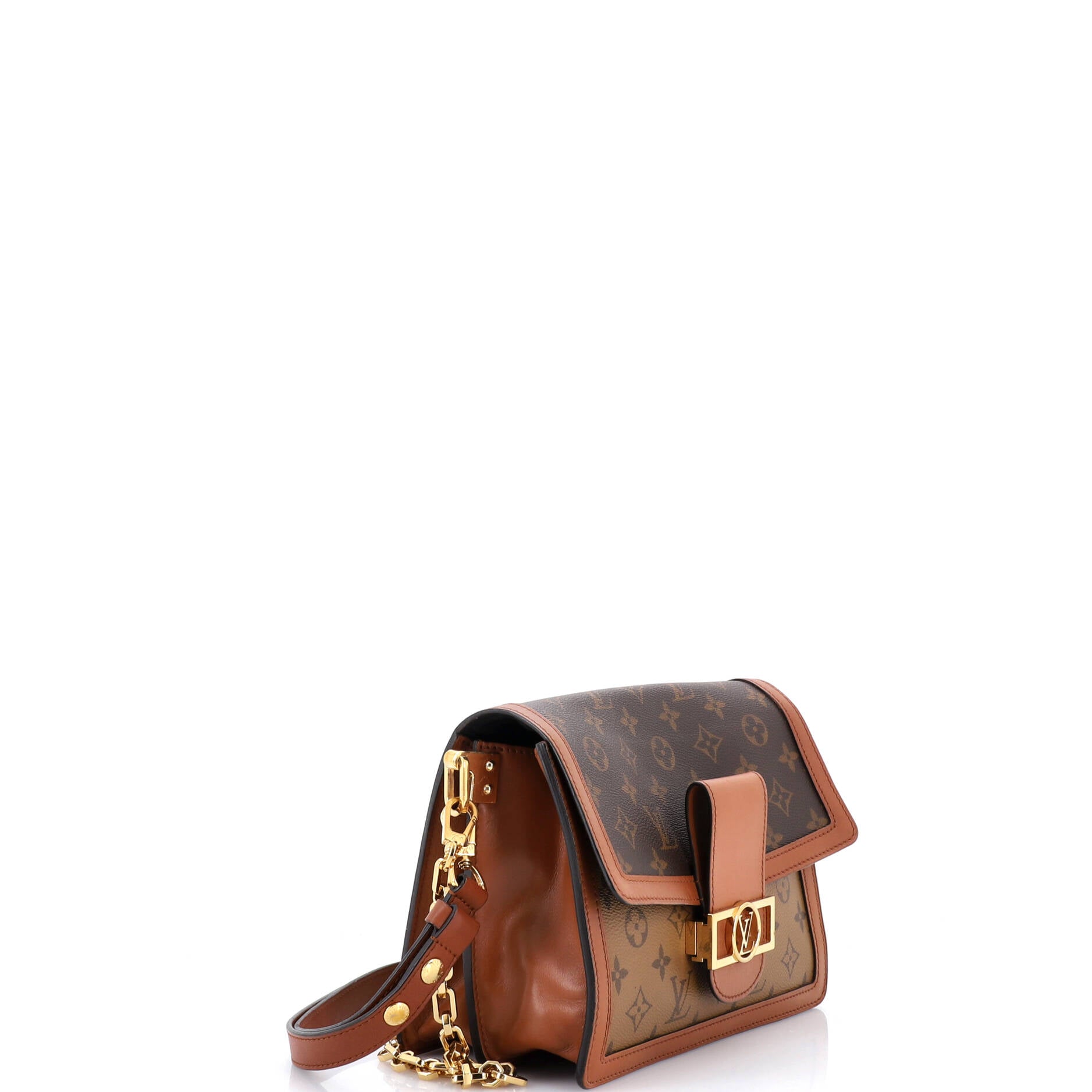 Dauphine Shoulder Bag Reverse Monogram Canvas MM