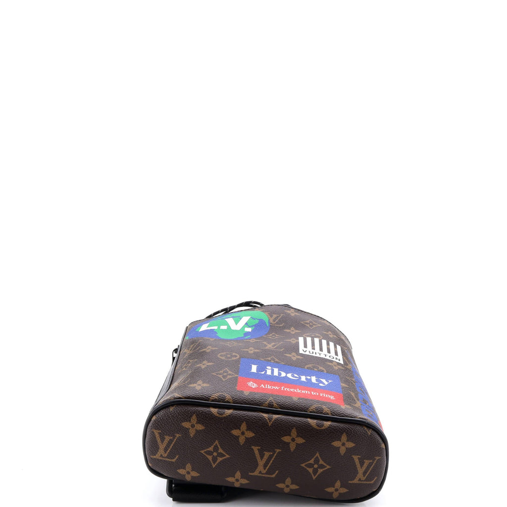 Chalk Sling Bag Limited Edition Logo Story Monogram Canvas