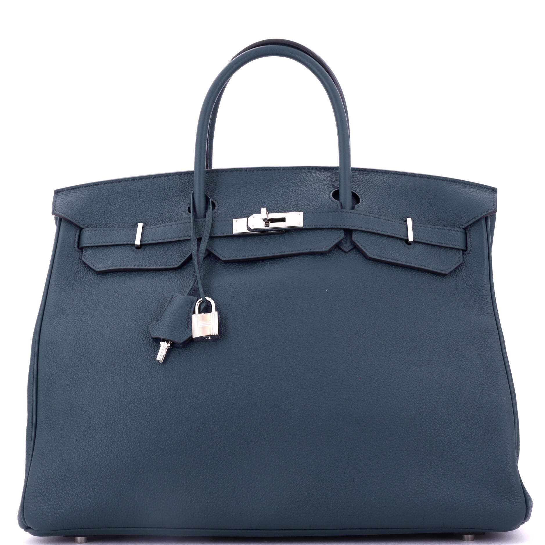 Birkin Handbag Bleu De Prusse Togo with Palladium Hardware 40