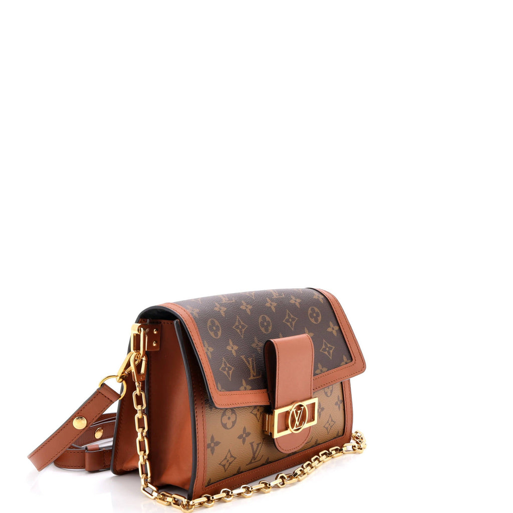 Dauphine Shoulder Bag Reverse Monogram Canvas MM