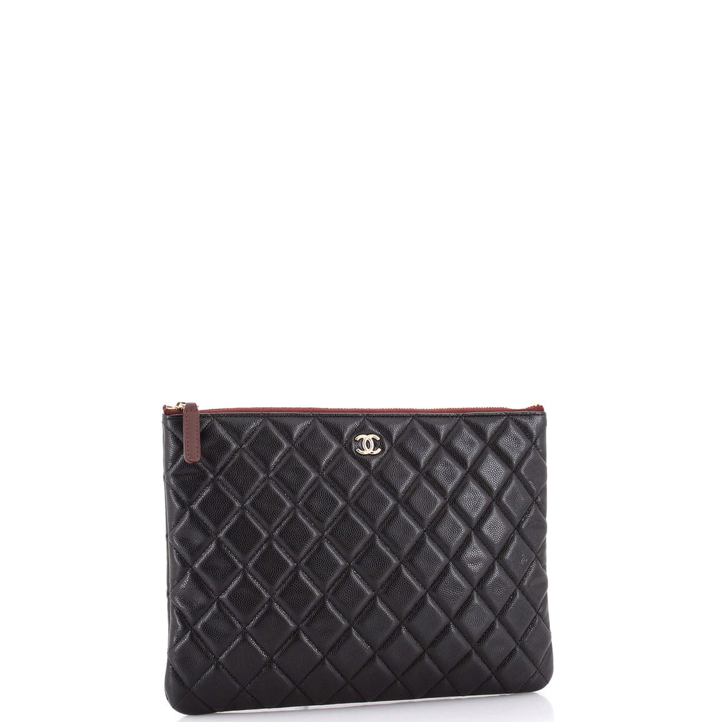 O Case Clutch Quilted Lambskin Medium