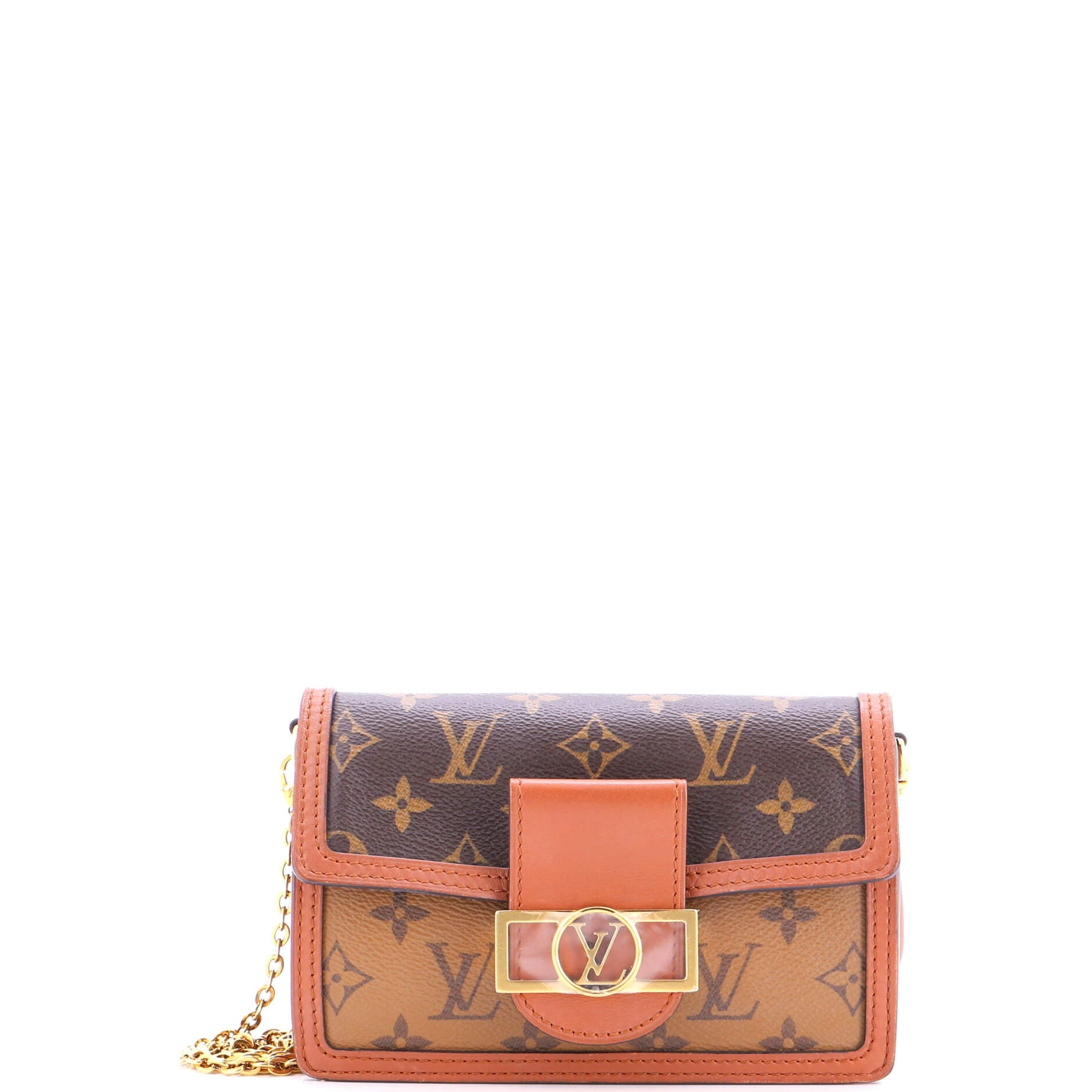 Dauphine Chain Wallet Reverse Monogram Canvas