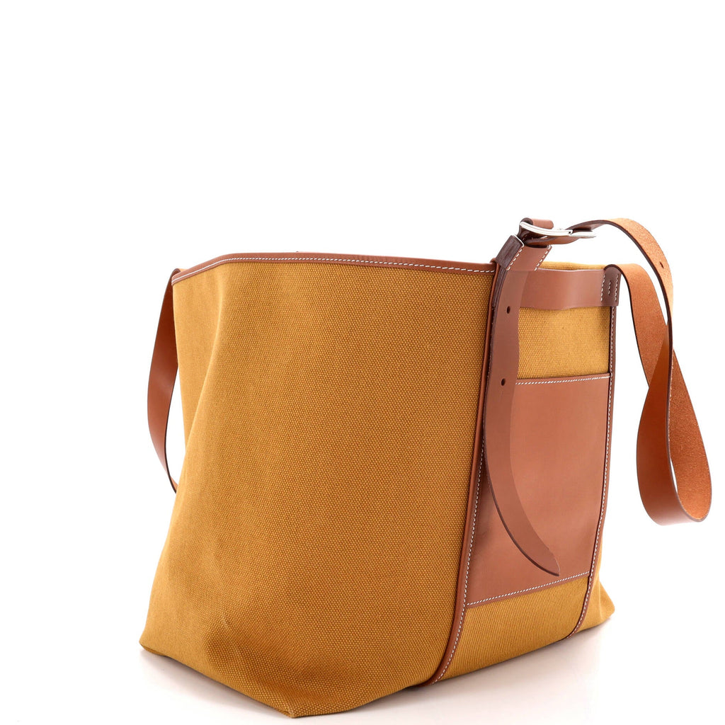 Etriviere Pocket Tote Toile and Leather 35