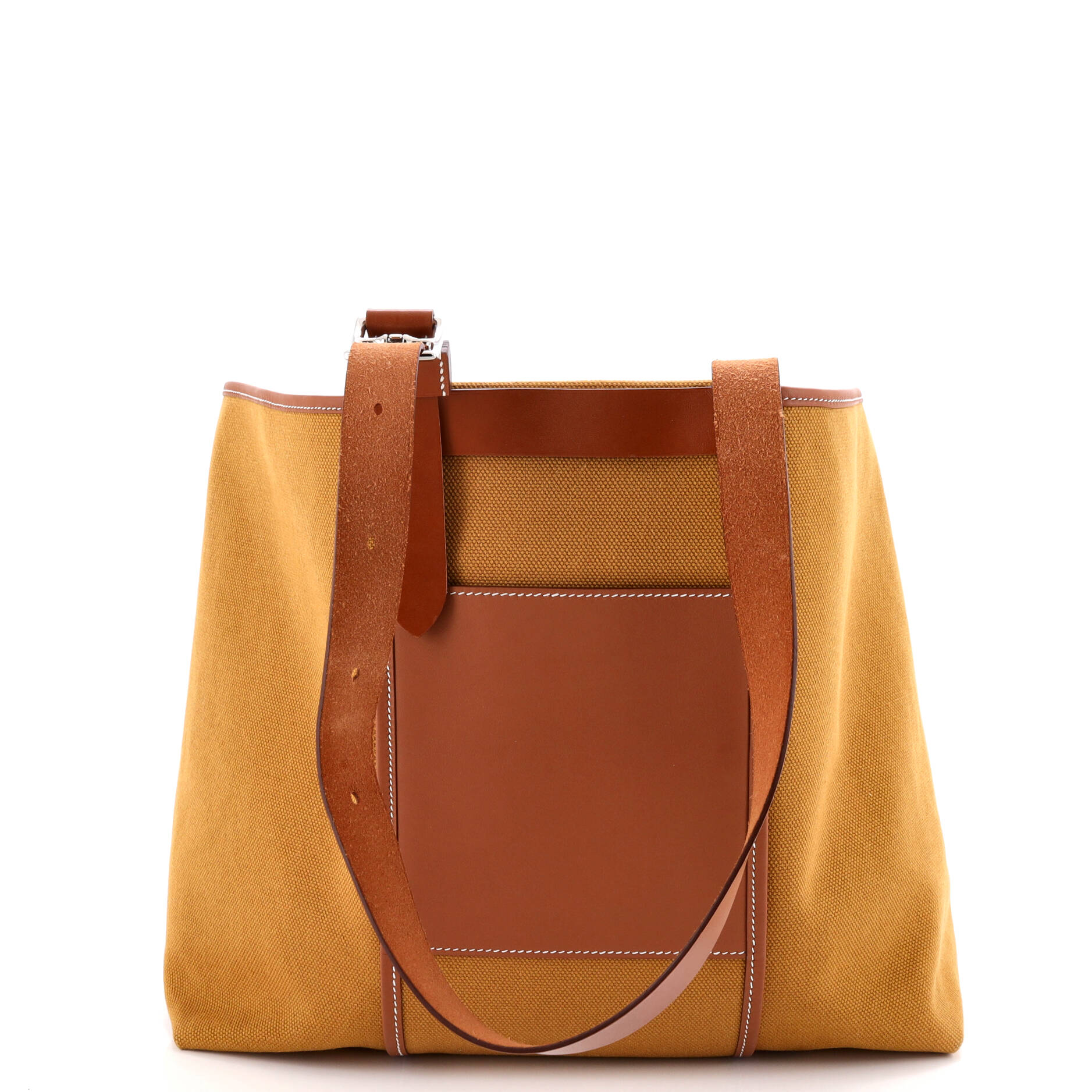 Etriviere Pocket Tote Toile and Leather 35