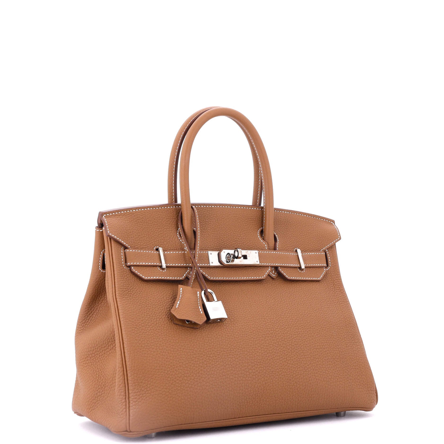 Birkin Handbag Gold Togo with Palladium Hardware 30