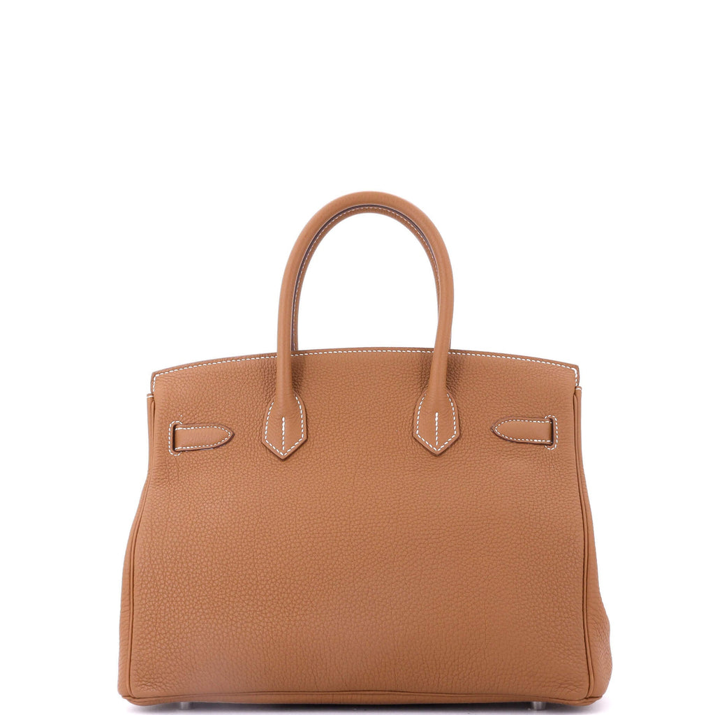 Birkin Handbag Gold Togo with Palladium Hardware 30