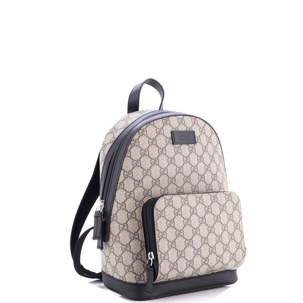 Zip Pocket Backpack GG Coated Canvas Small