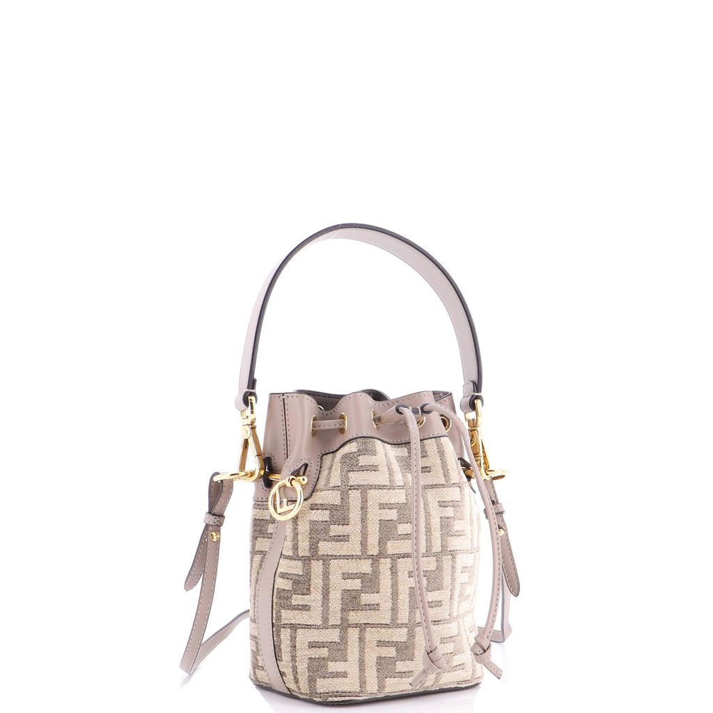 Mon Tresor Bucket Bag Zucca Velvet Jacquard Mini