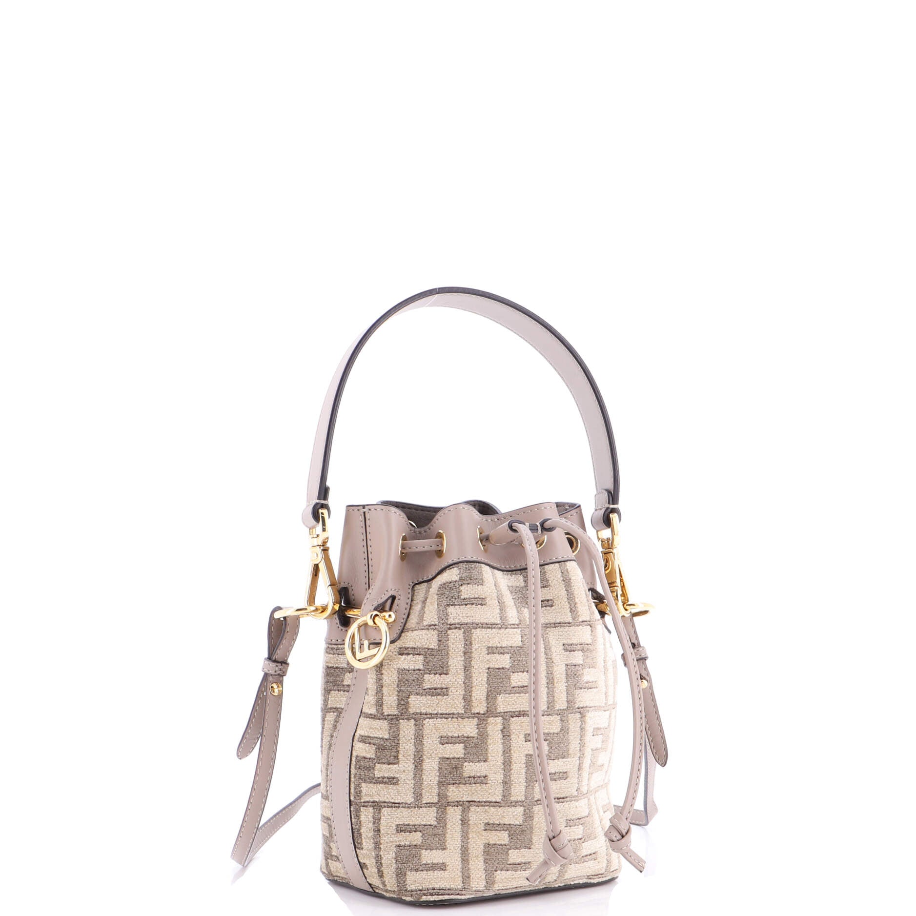 Mon Tresor Bucket Bag Zucca Velvet Jacquard Mini