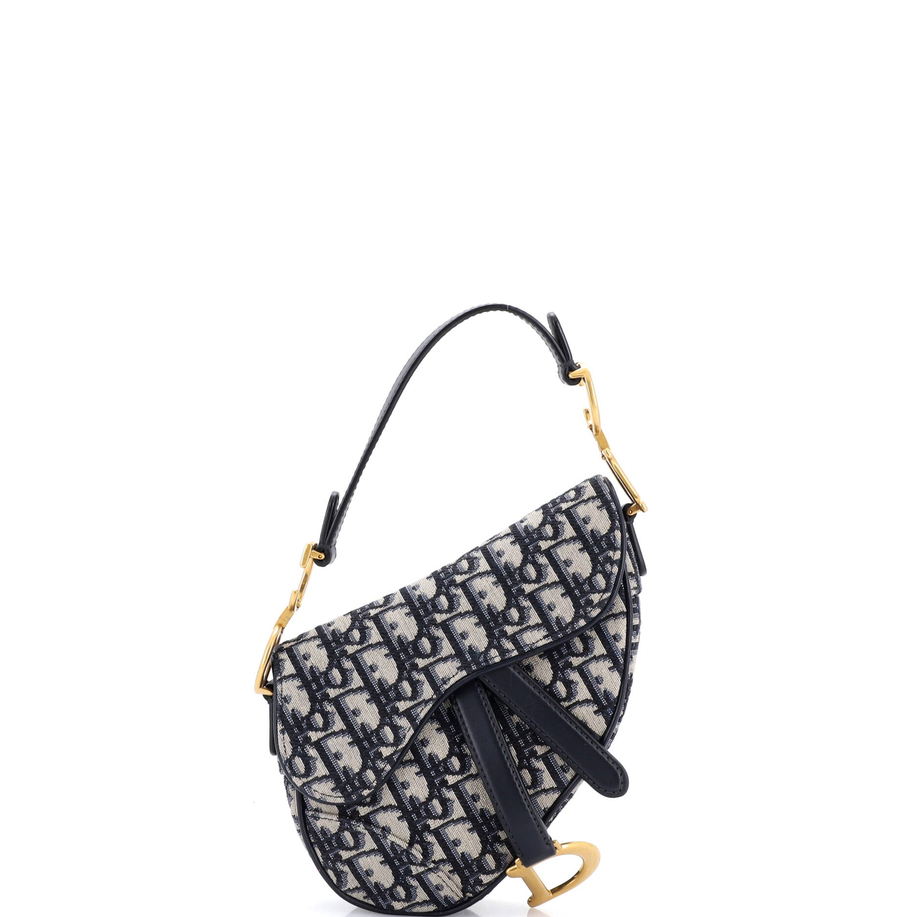Saddle Handbag Oblique Canvas Mini