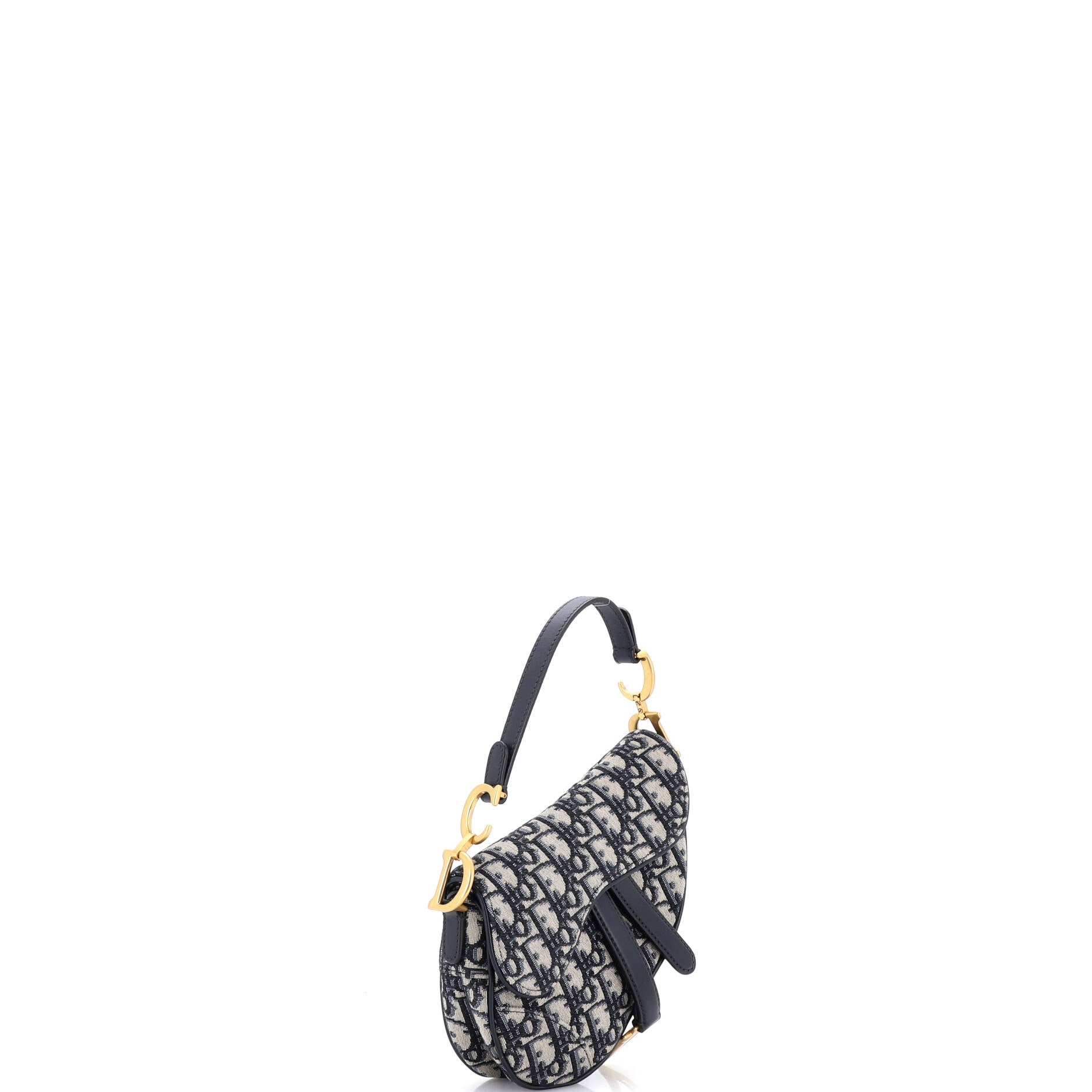 Saddle Handbag Oblique Canvas Mini