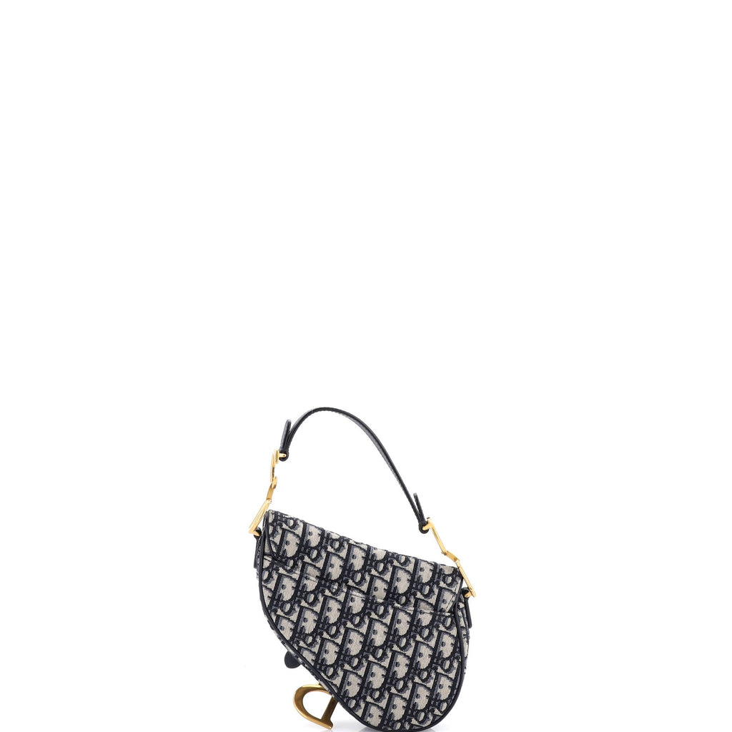 Saddle Handbag Oblique Canvas Mini