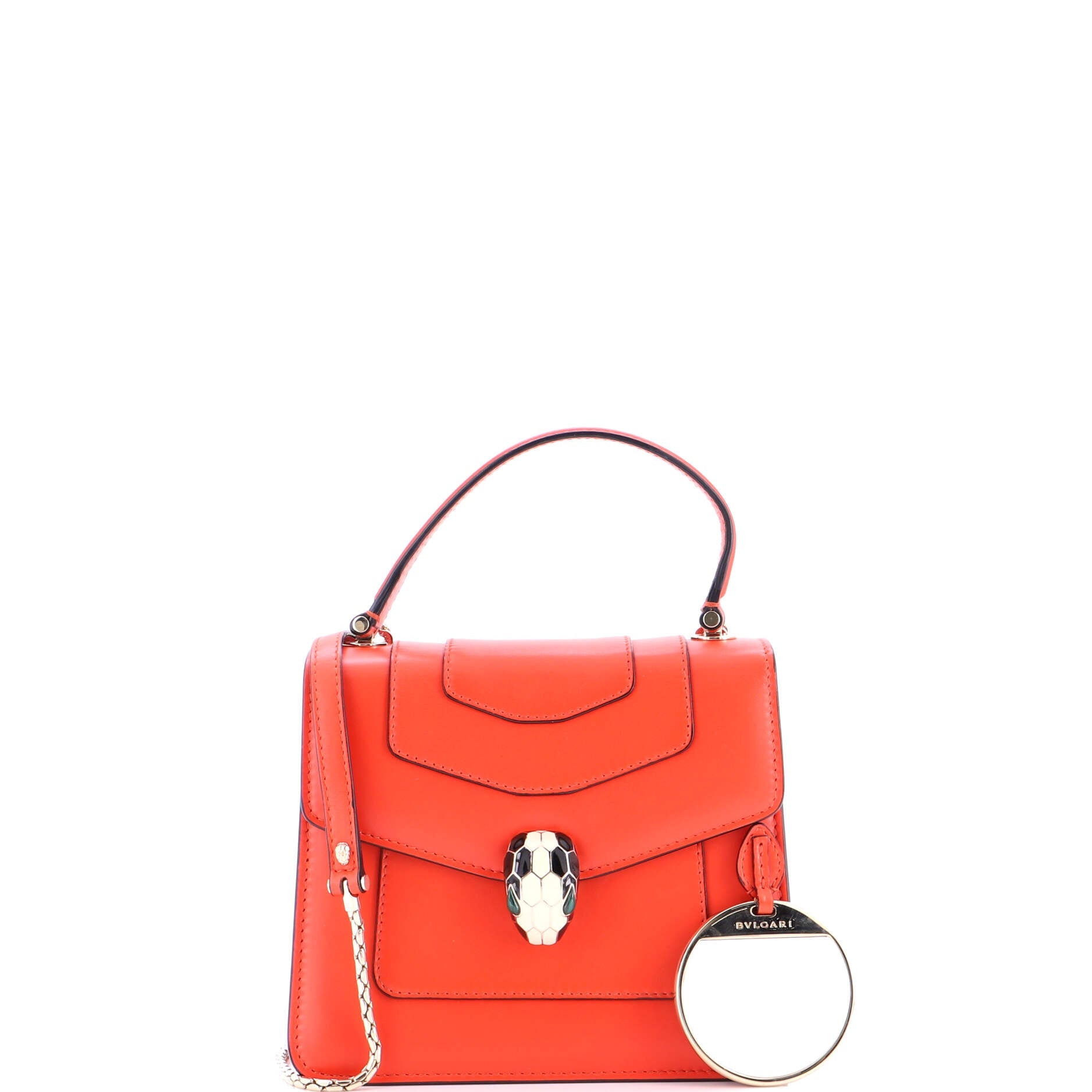 Serpenti Forever Top Handle Bag Leather Small