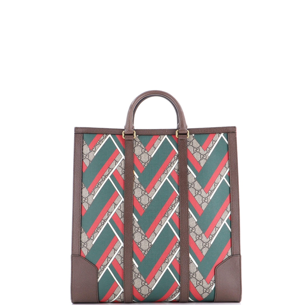 Web Strap Convertible Tote Printed GG Coated Canvas Tall