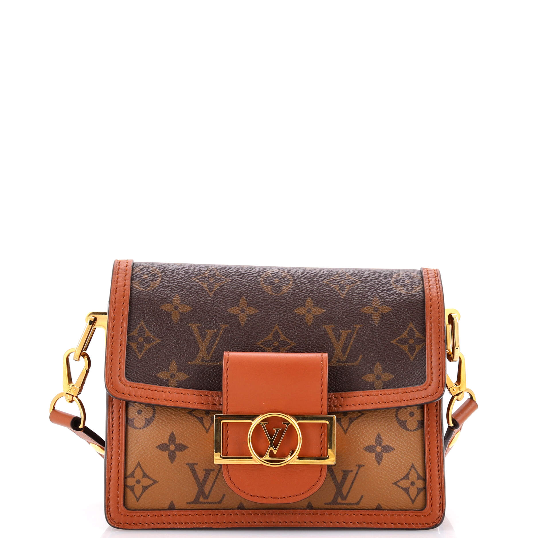 Dauphine Shoulder Bag Reverse Monogram Canvas Mini