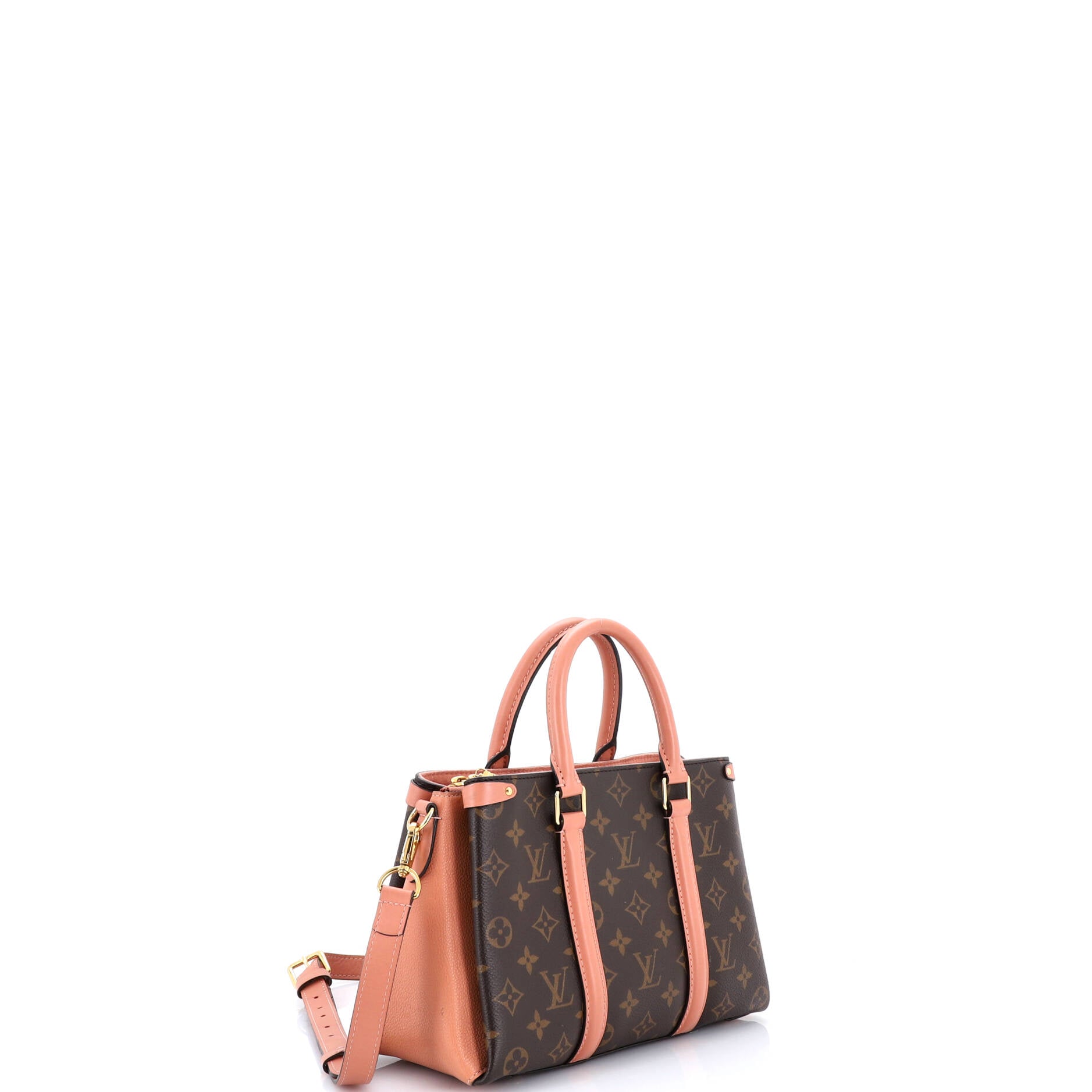 Soufflot Tote Monogram Canvas with Leather BB