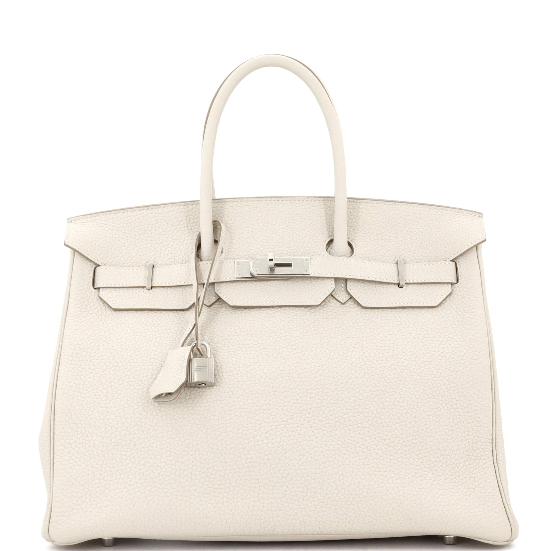 Birkin Handbag Light Togo with Palladium Hardware 35
