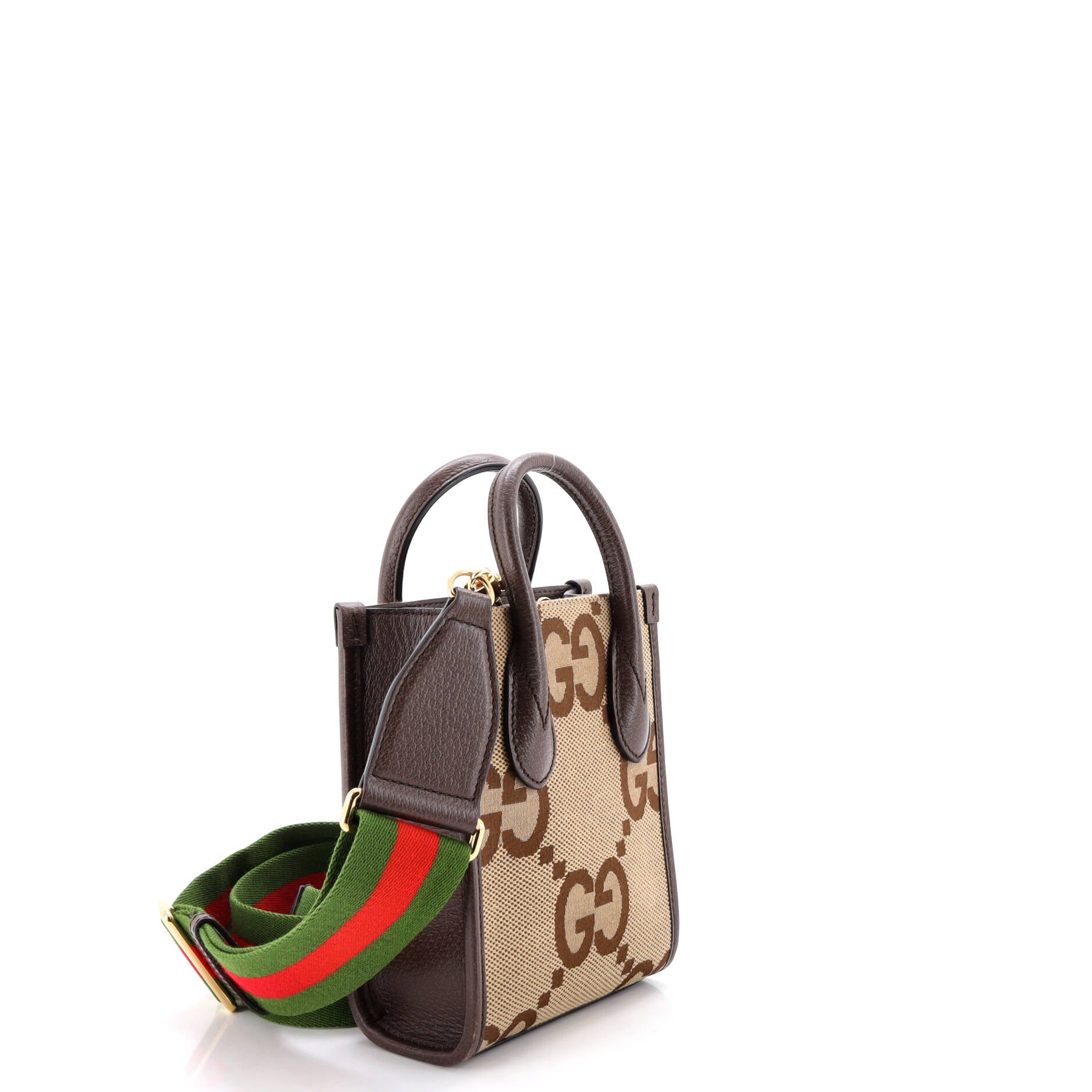 Vertical Tote Jumbo GG Canvas Mini